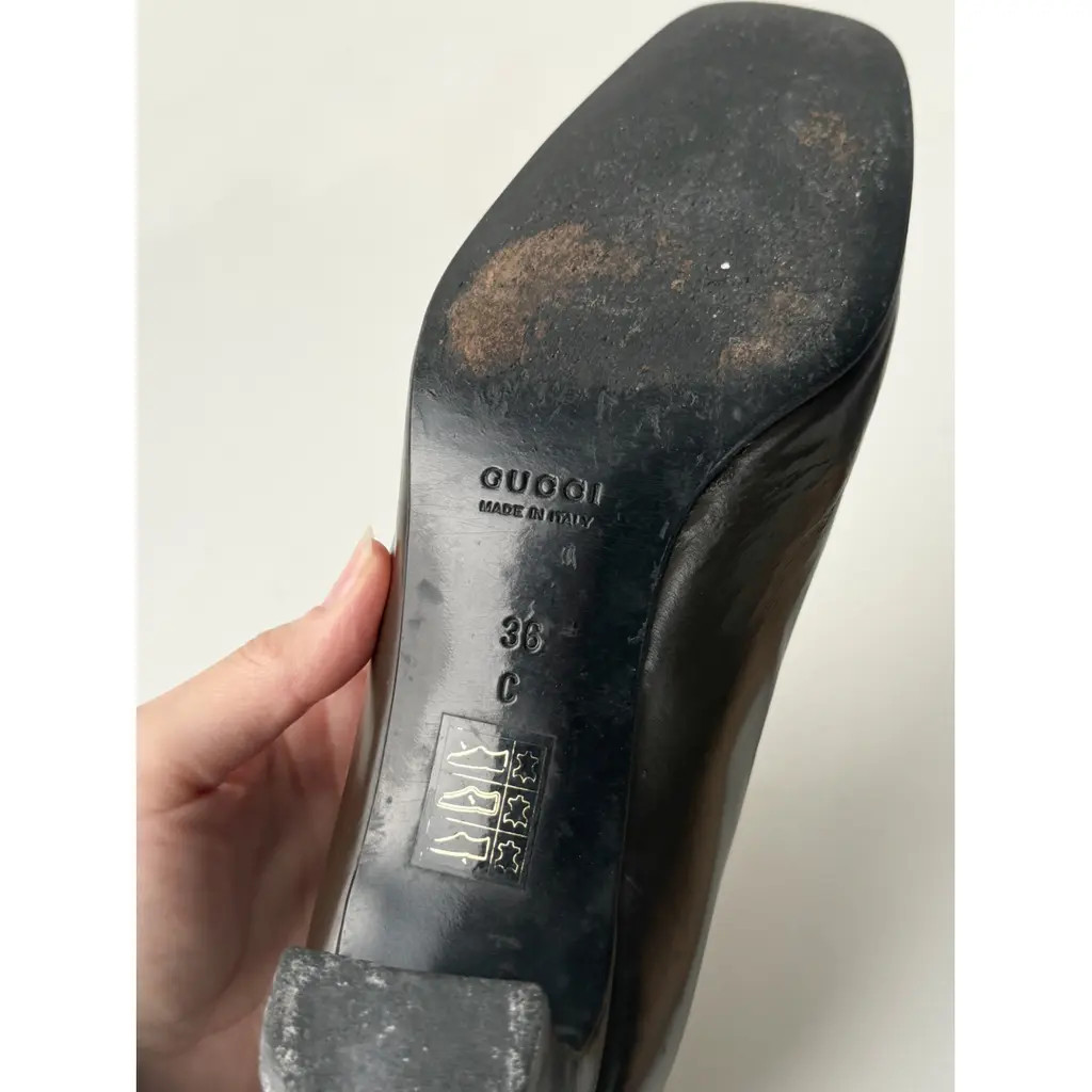 Vintage Gucci Dark Brown Leather Horsebit Pumps 36 (US 6.5)