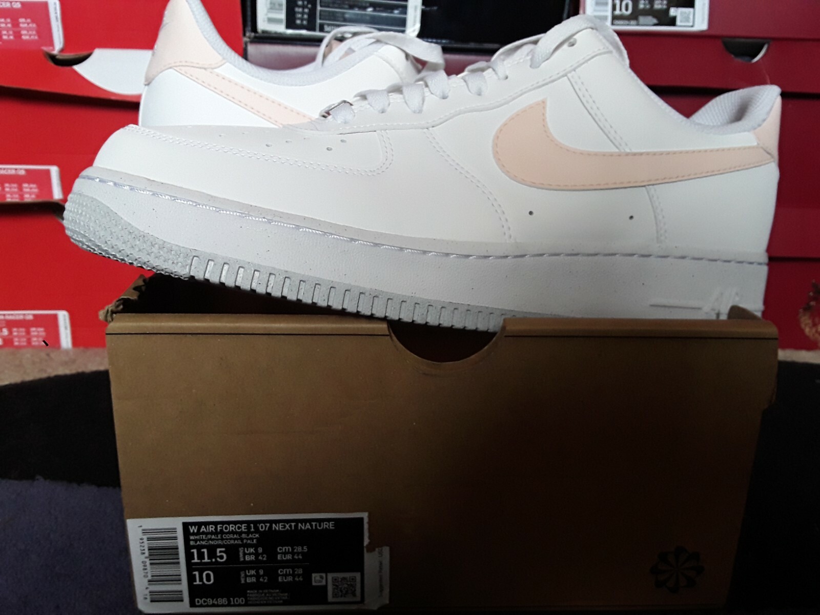 Women Nike Air Force One 1 I Low 07 Next Nature White Pale Coral wmns DC9486 100