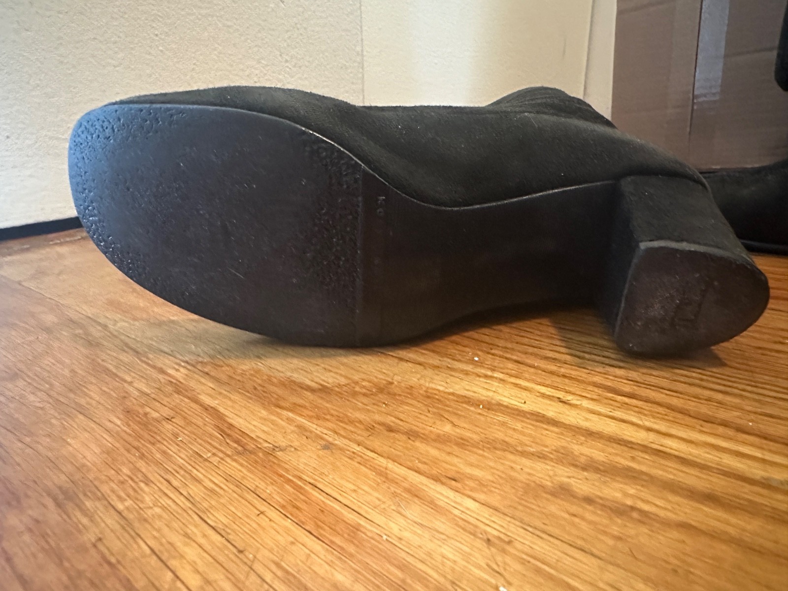 Vintage 1960s 1970s Golo Black Suede Super soft boots 5.5 Tall