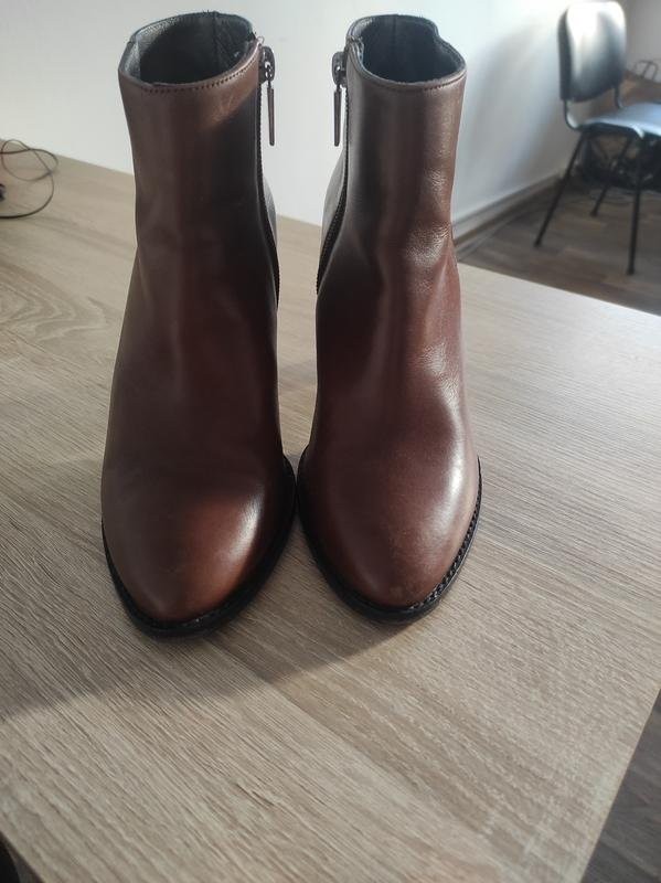Women Navyboot Boots Brown Leather 38 #B9JQ