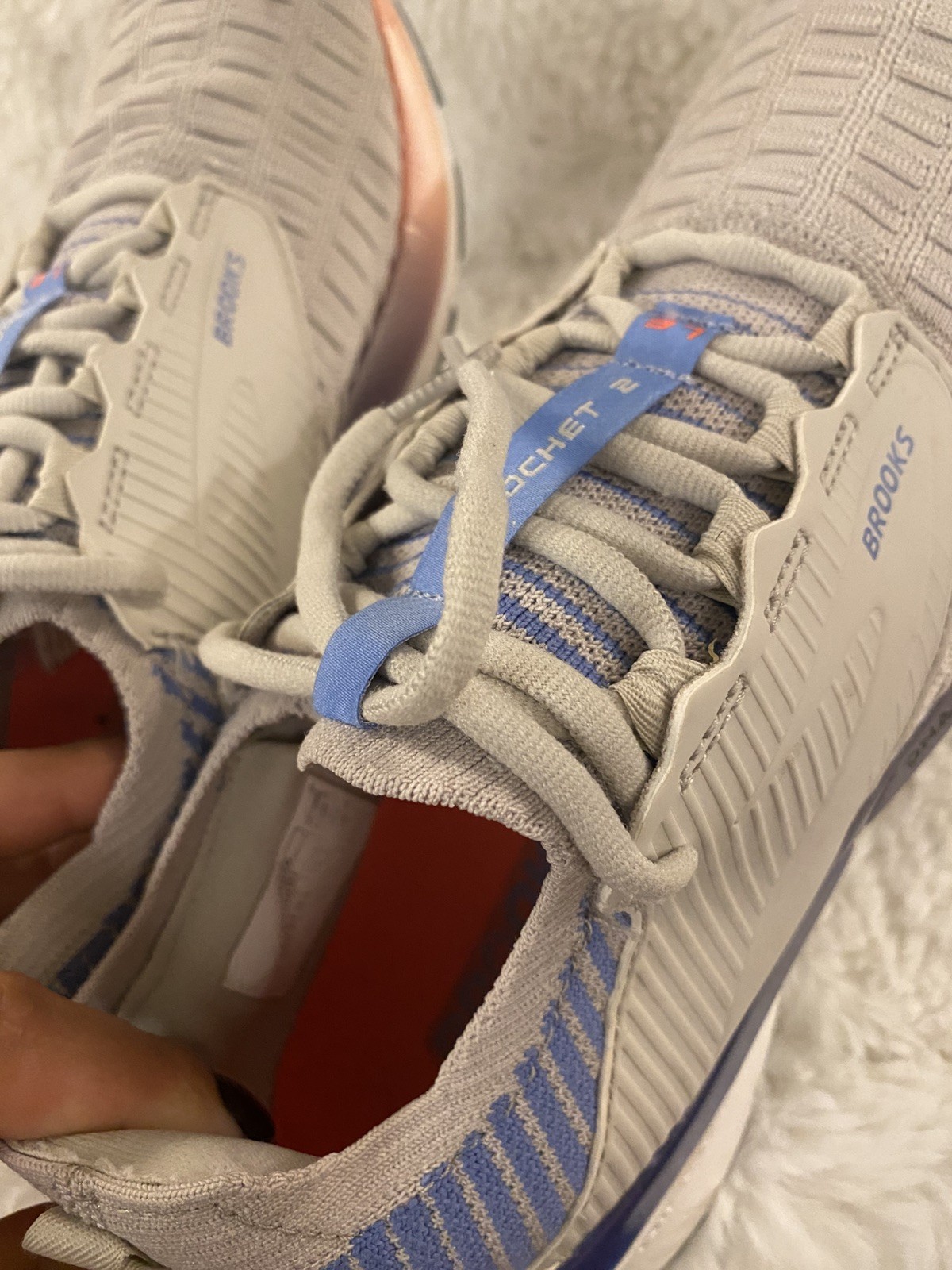 Brooks Ricochet 2 LE Gray Blue Sneakers 12003141B040 Women’s Shoes Size 7.5
