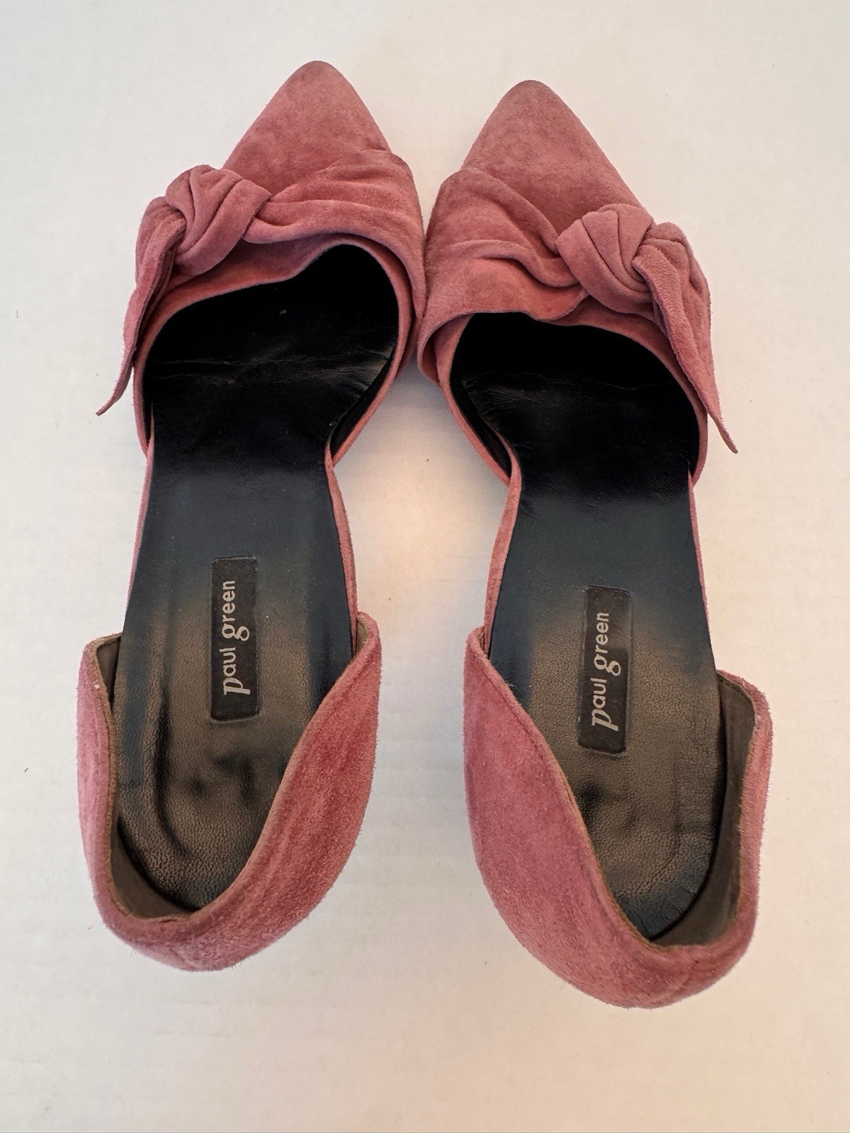 Paul Green Kitten Heels D’orsay US Size 6 PINK SUEDE Casual Fun