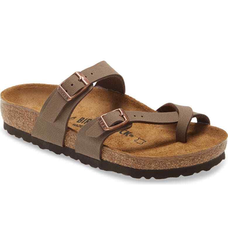 Birkenstock Z5511* Womens Mayari Brown Slide Sandals Size 37 EU 6 US