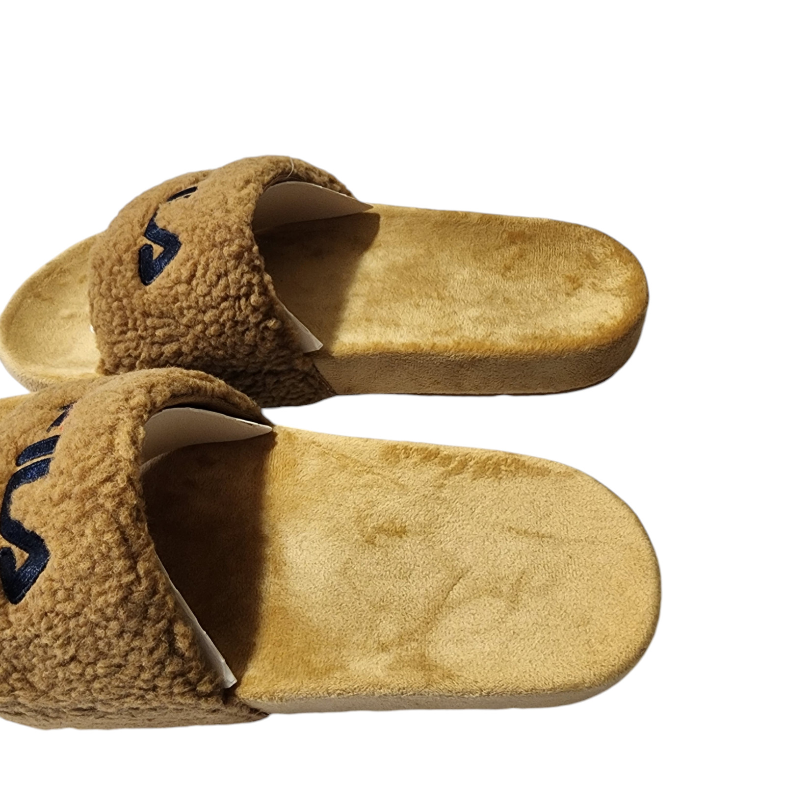 Fila Fuzzy Drifter Women Slide Sandals Brown Size 9