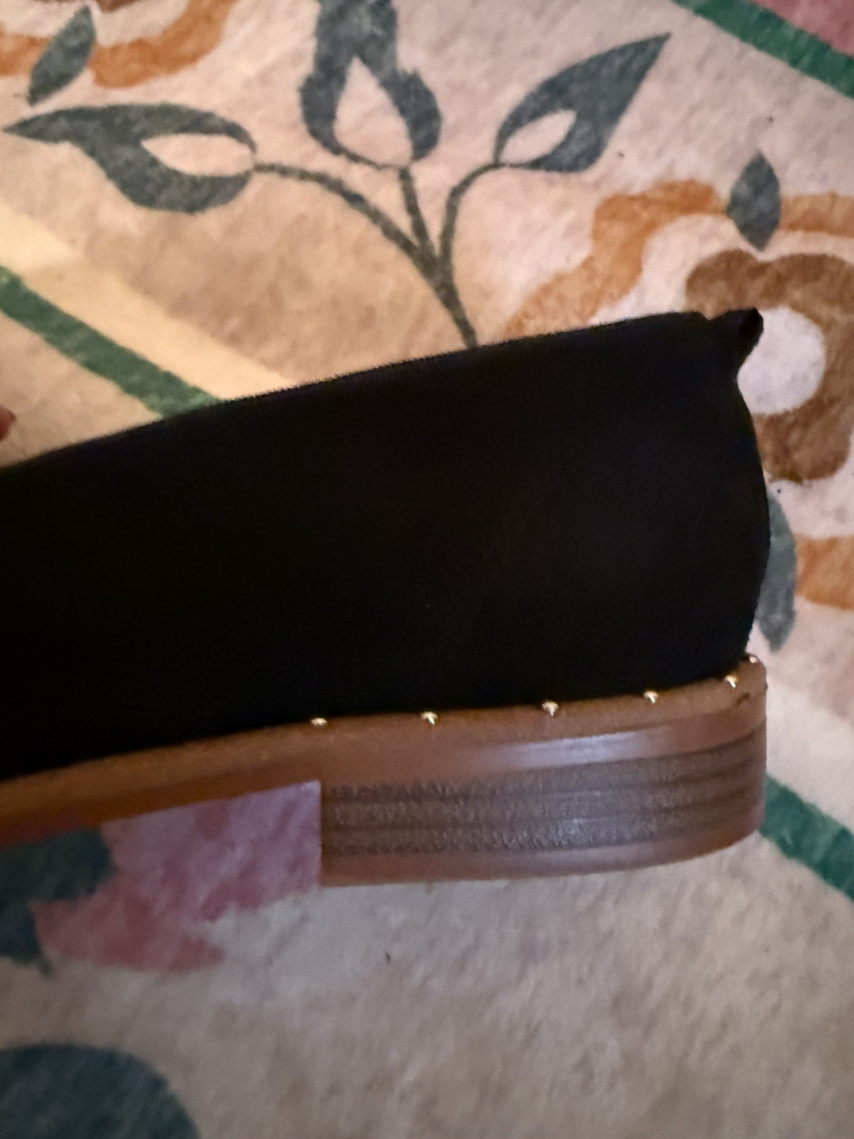Franco Sarto Black Suede Leather Loafer Slip On Shoes Women’s 9 Classic Preppy
