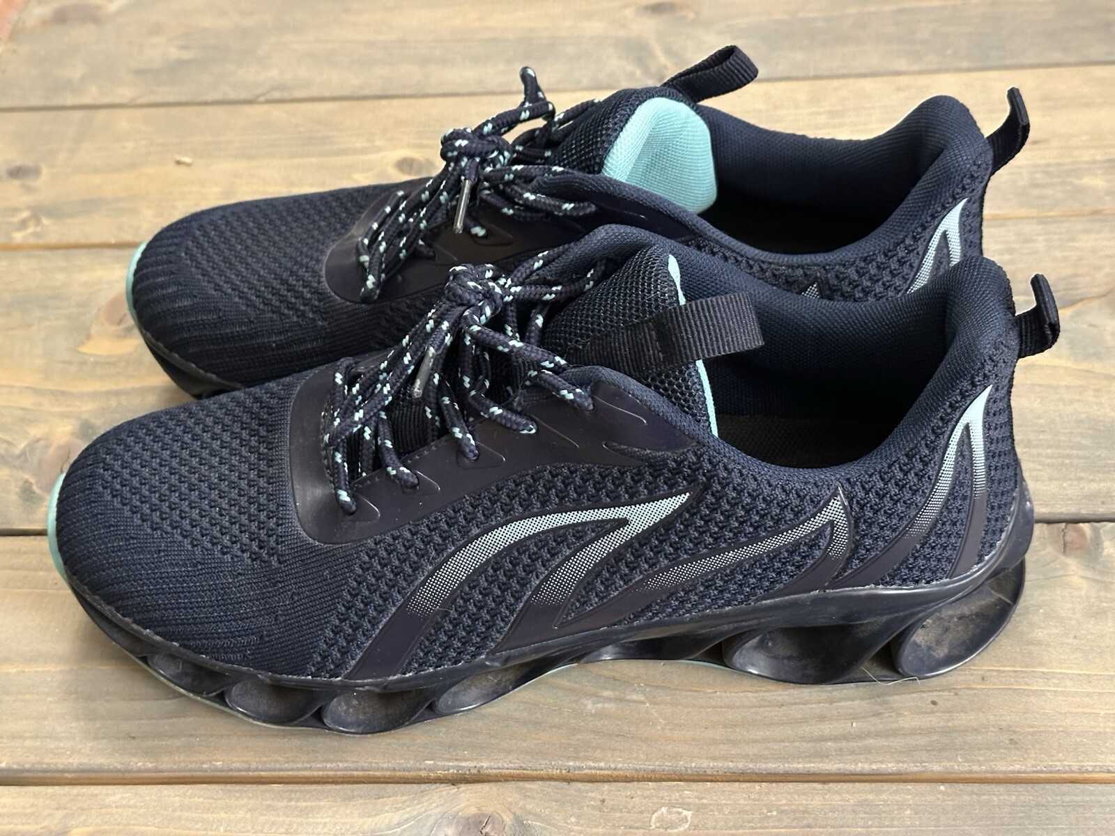 Tiamou Walking Shoes Trail Running Athletic Shoes Women’s 10/Men’s 8 Navy