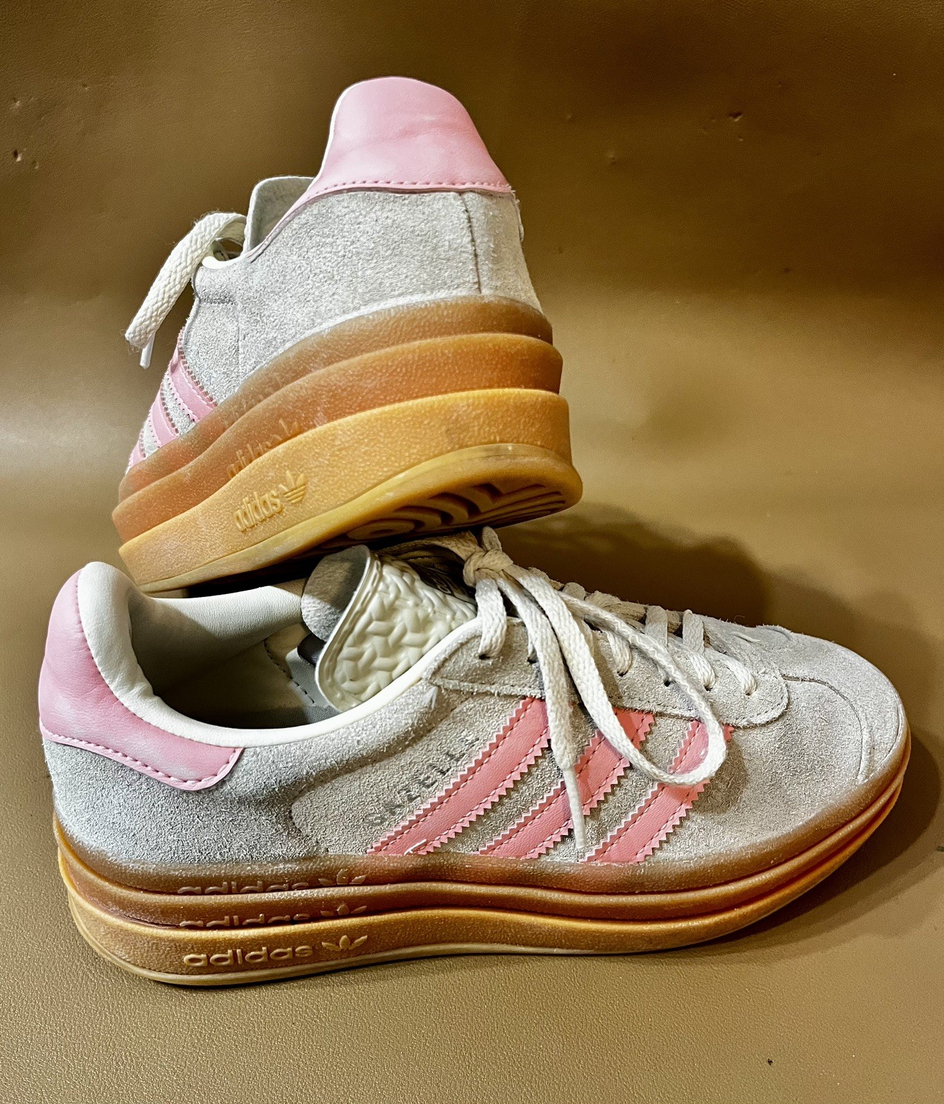 Adidas Gazelle Bold Women’s kids Size 3.6 Pink Sneakers