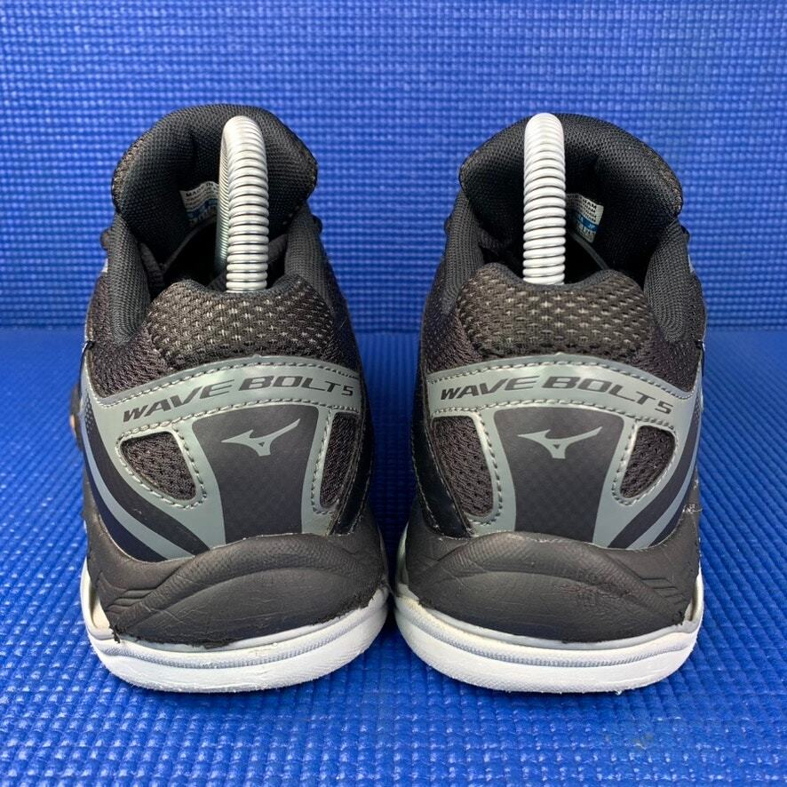 🔴 MIZUNO WAVE BOLT 5 Women`s Size 8 Black Silver Volleyball Shoes V1GC166003