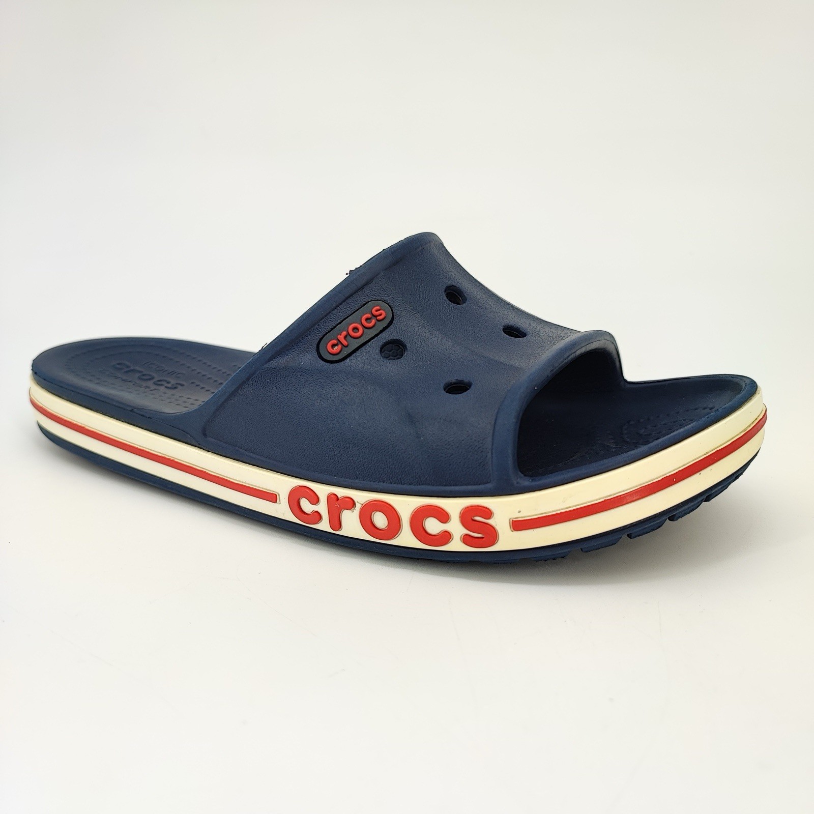Crocs Bayaband Women’s Size 7 US Sandals Croslite Blue Comfort Slip-On