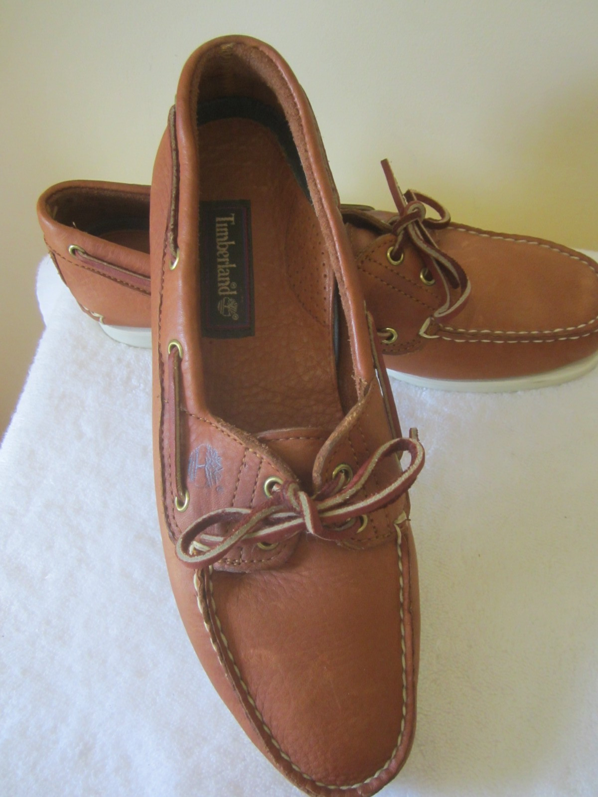 Timberland Classic Unlined 2 Eye Boat Shoes Genuine Leather Size 11 M