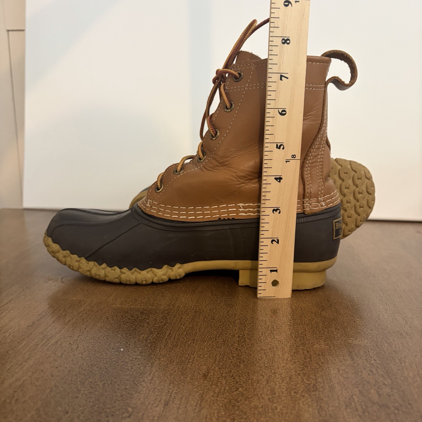LL Bean Women’s 8M Brown Leather Unlined Hunting Duck Bean Boots