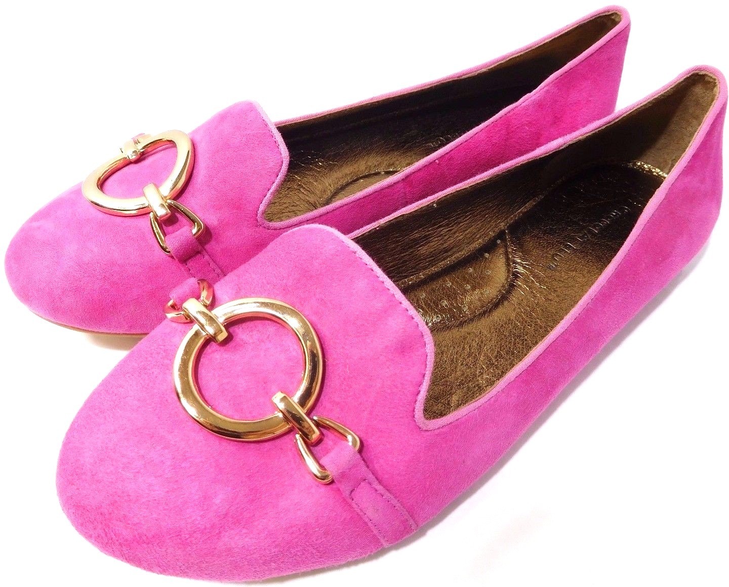 Chocolat Blu Aries Flat Slip On Hot Pink Suede leather Size Varies NEW Limited!!