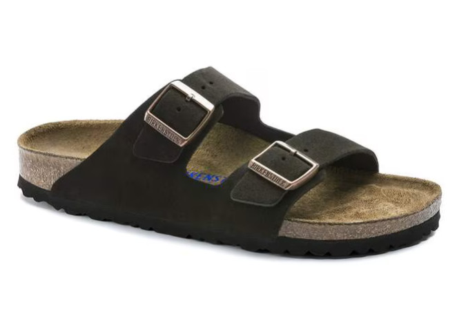 Birkenstock Arizona Soft Footbed Sandals Suede Leather Mocha Unisex