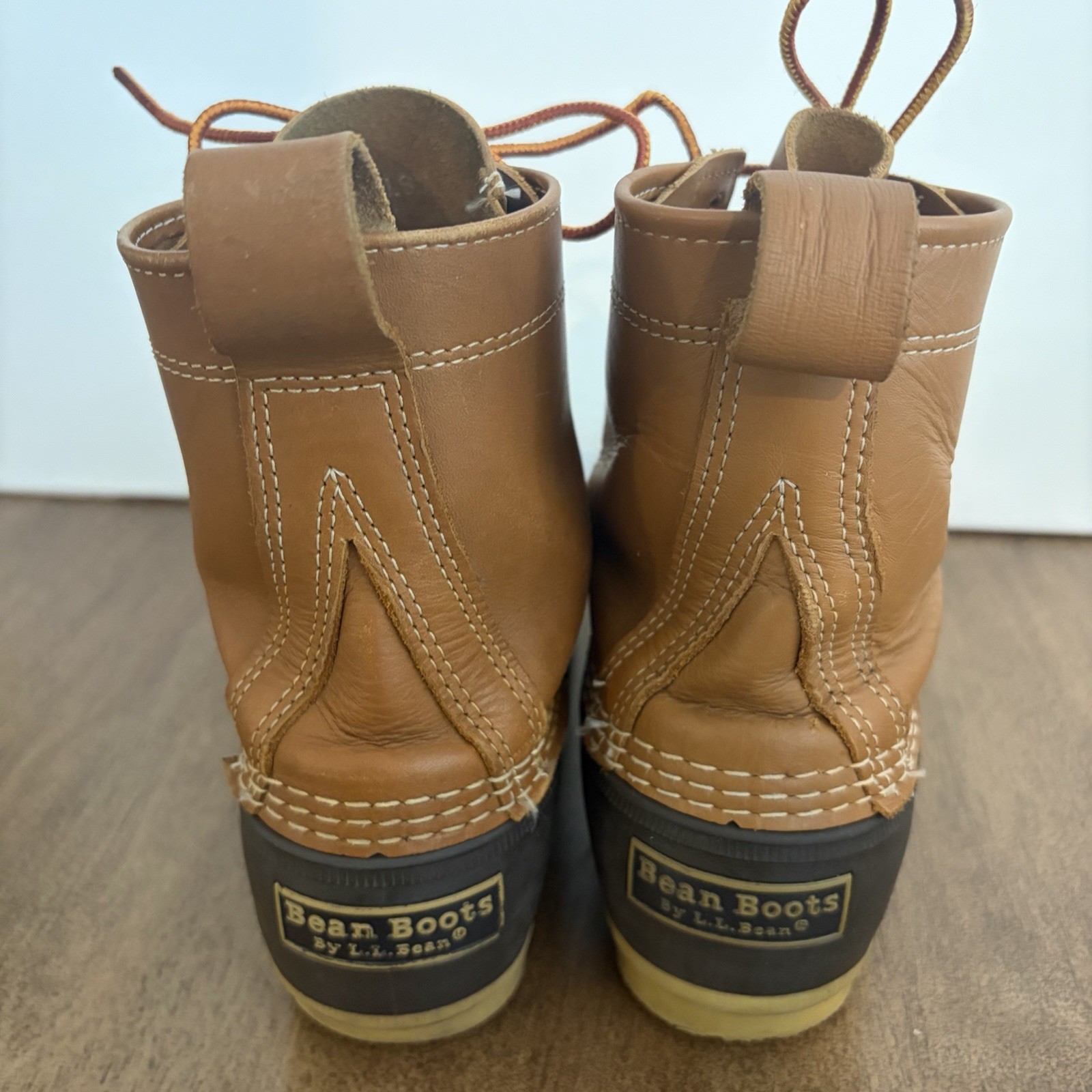 LL Bean Women’s 8M Brown Leather Unlined Hunting Duck Bean Boots