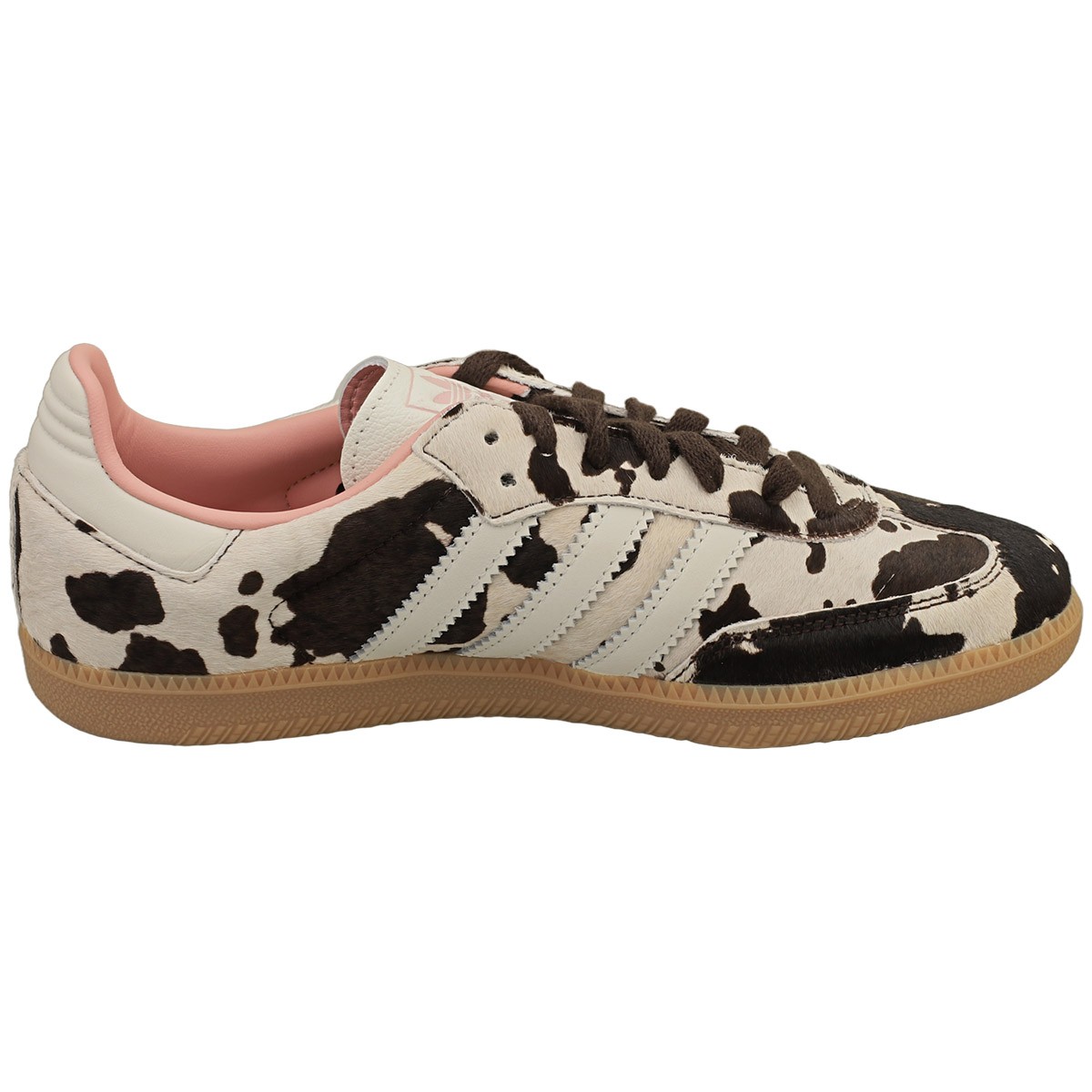 adidas Samba Og Womens Fashion Sneakers in Cow Print