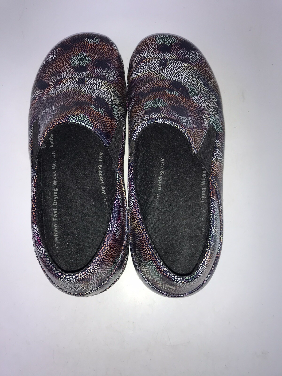 Spring Step Womens Sz 7.5M Freesa Mosaic Floral Flowers Non Skid Resistant Clogs