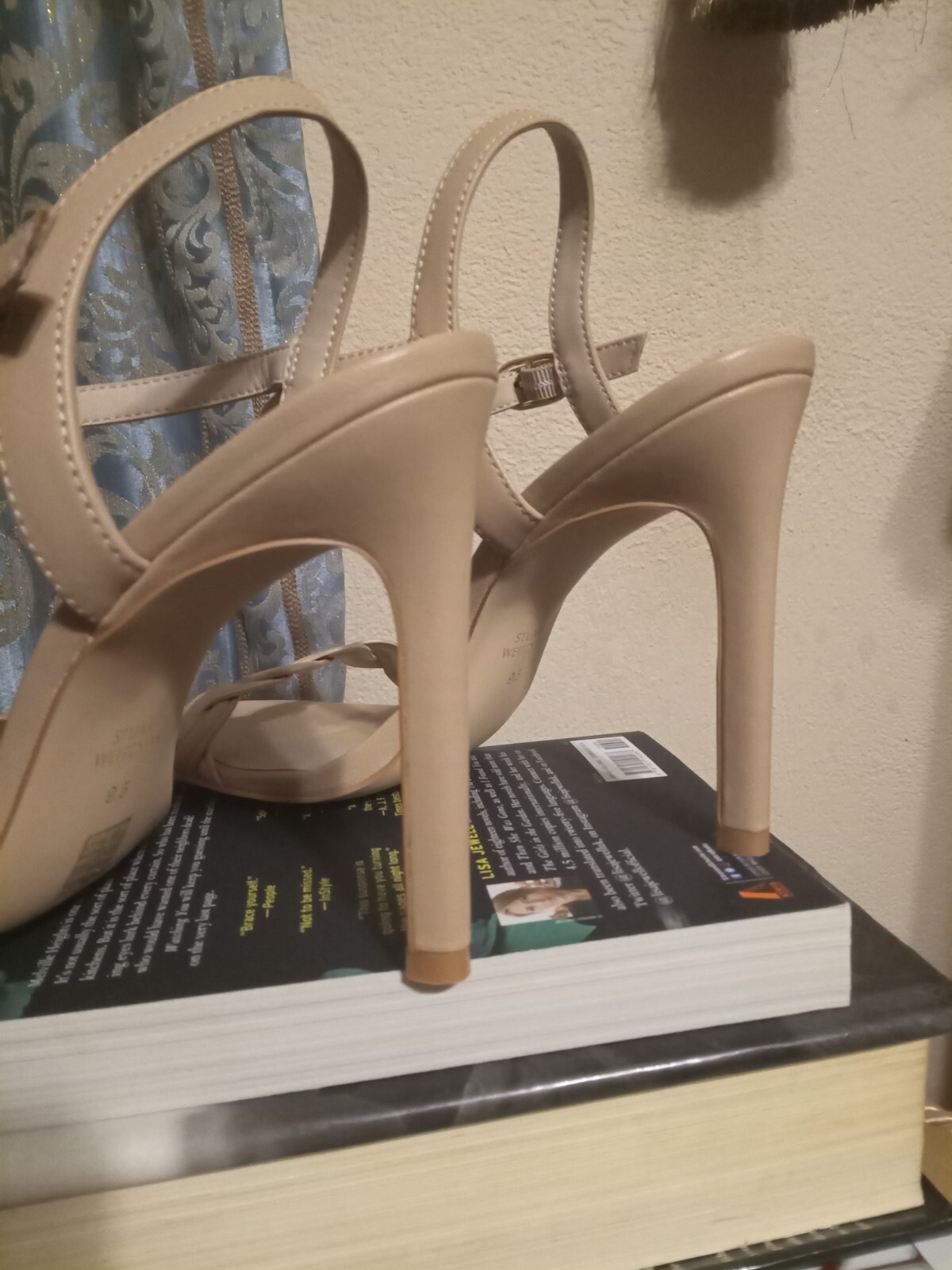 Stuart Weitzman Twistie Sandal Leather Ankle Strap High Heels Size 9.5 $295