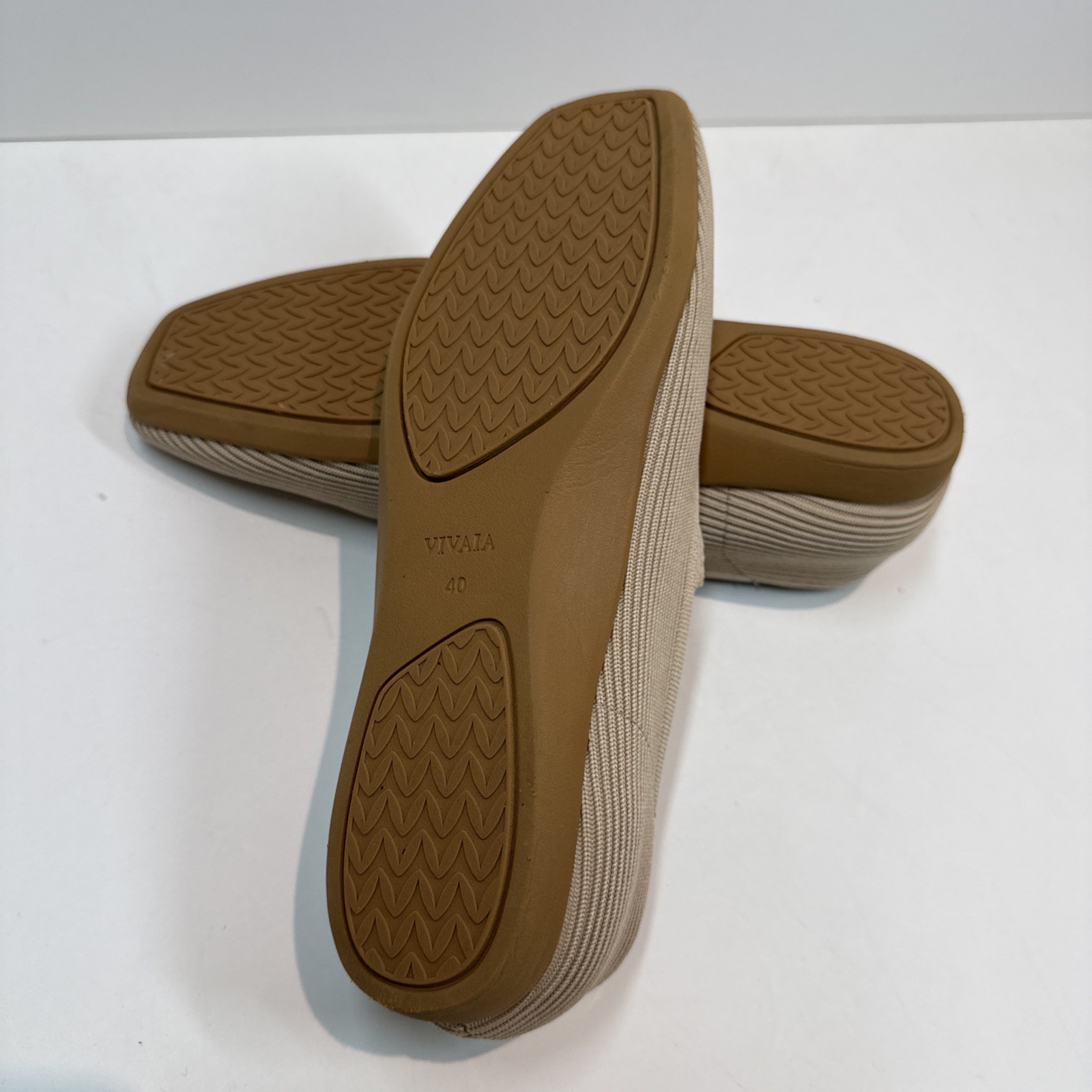 BUNDLE VIVAIA Margot Mary Jane Flats Black Tan Square Toe Womens Size EU 40 US 9