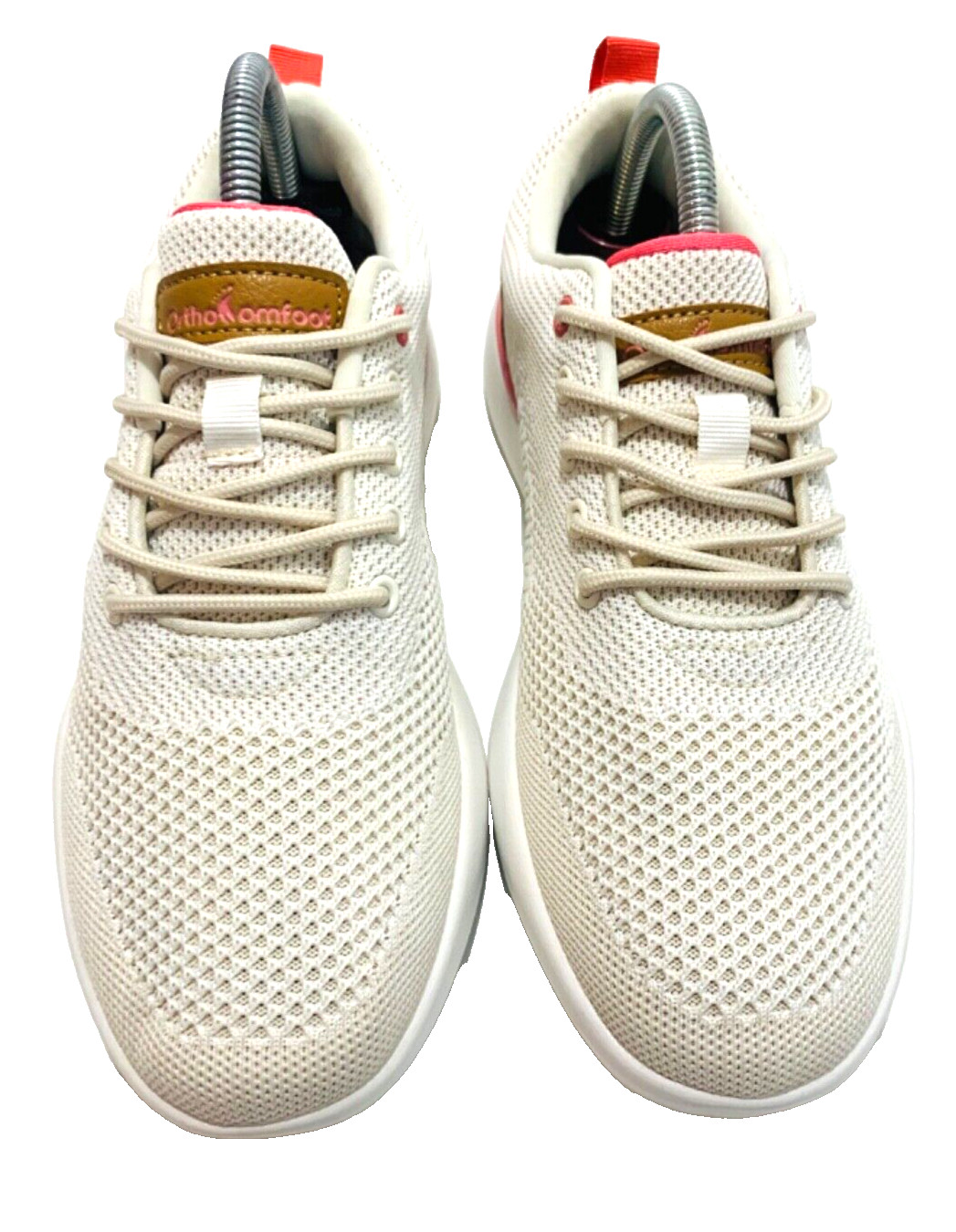 ORTHO Comfoot ZGBX14G White Tan Lace Up Shoes sneakers tennis Size 39/8-8.5