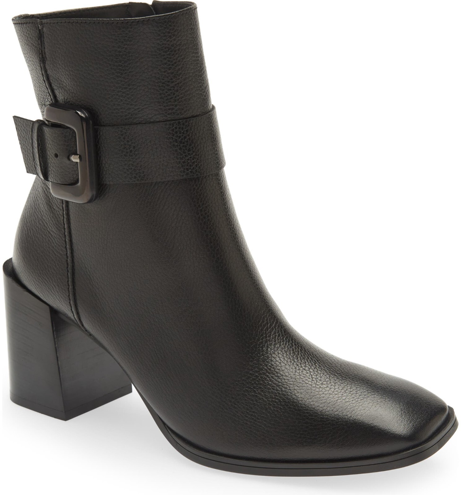 NWT$550 PAUL GREEN NIRVANA BOOTIE BLACK FLARED HEEL SQUARE TOE 6 AU 8.5 US (TD1)