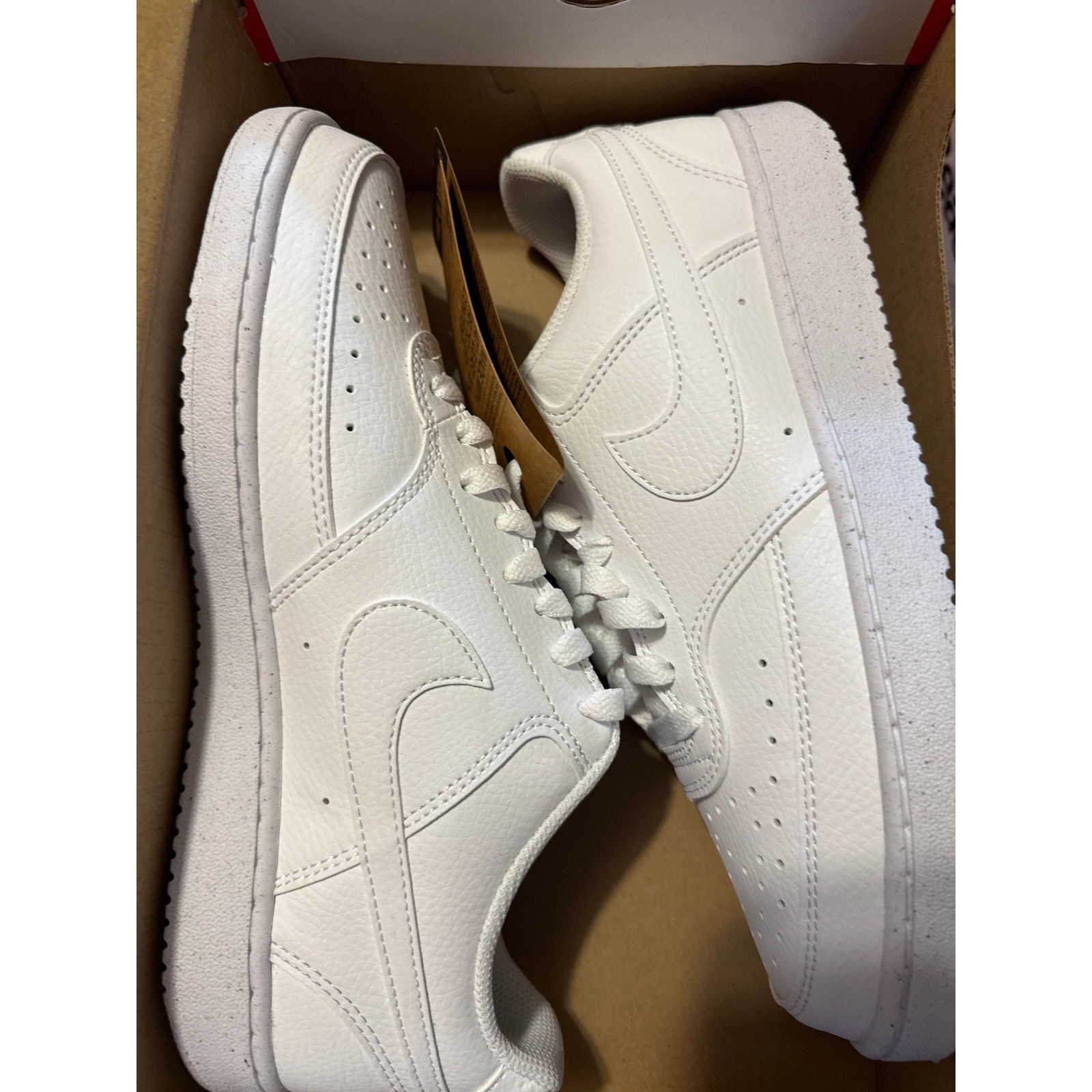 Nike Court Vision Low Women’s Size 9.5 White Sneakers DH3158-100 New in Box