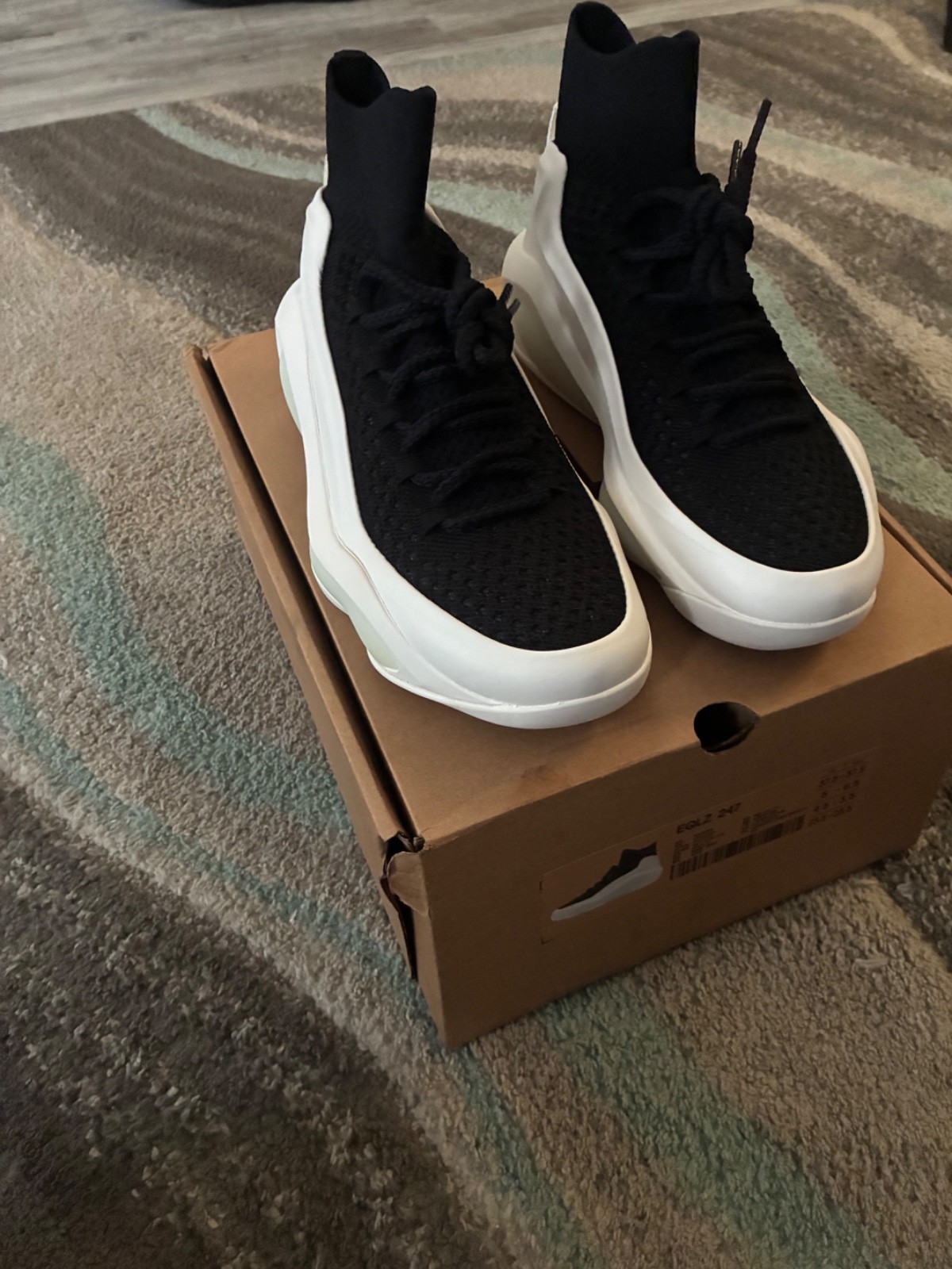 EQLZ 247 Black/White – Brand New – Size 37.5 (Women’s 5) – Box Included