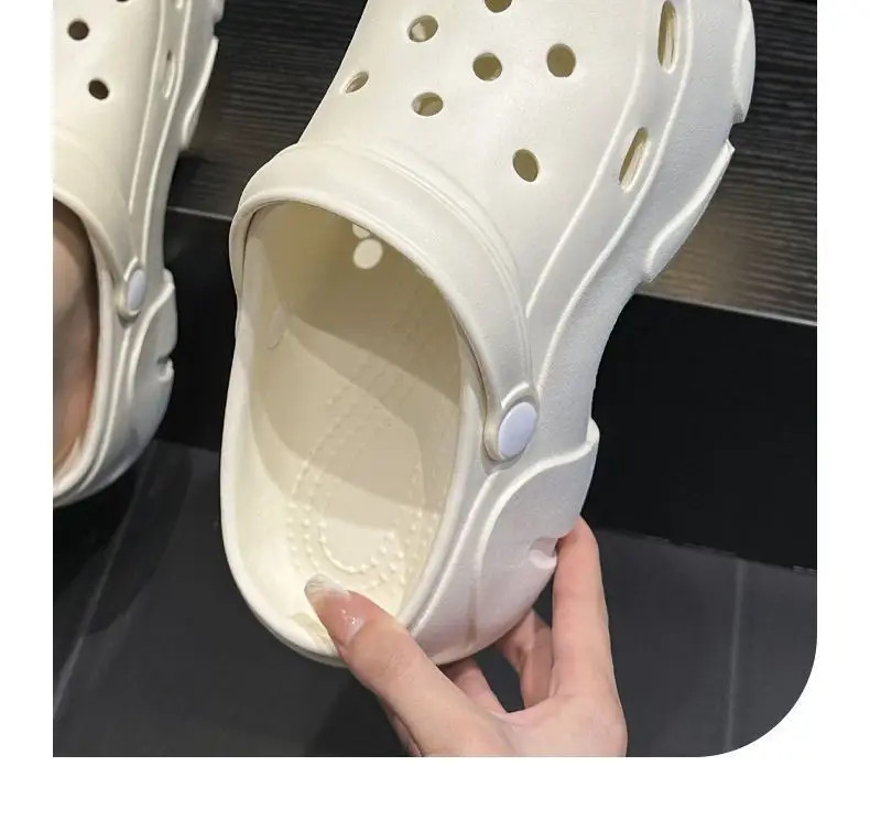 Women Thick Bottom Garden Clogs Shoes Cute Outdoor Hole Shoes EVA Casual Slip on