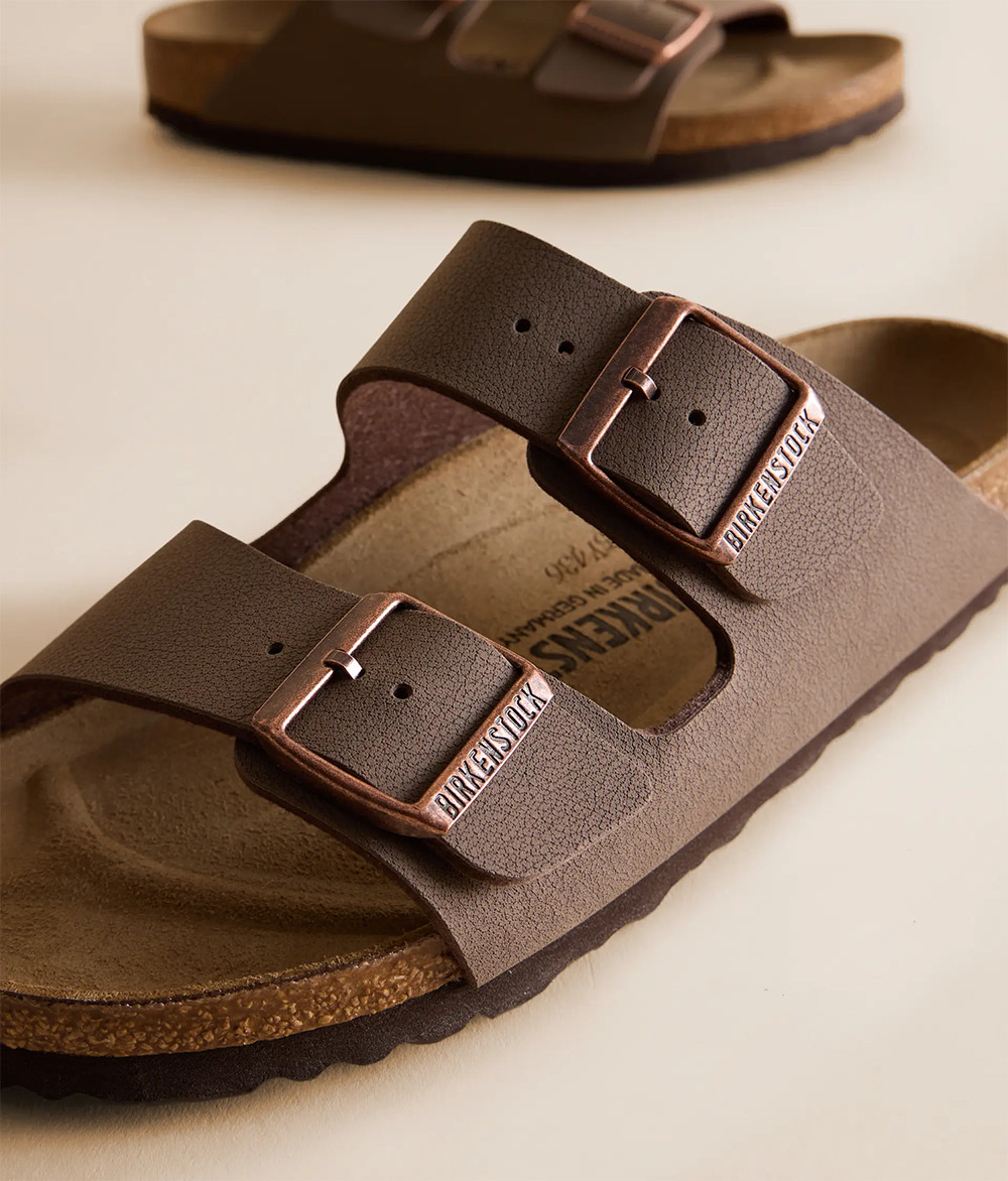 Birkenstock Arizona Sandals Mocha Birkibuc Leather Women’s Shoes Narrow EU 37-41