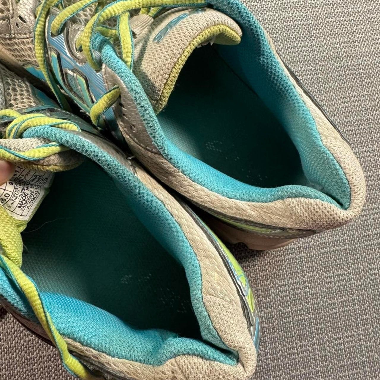 ASICS Gel-content 2 blue & green trainers