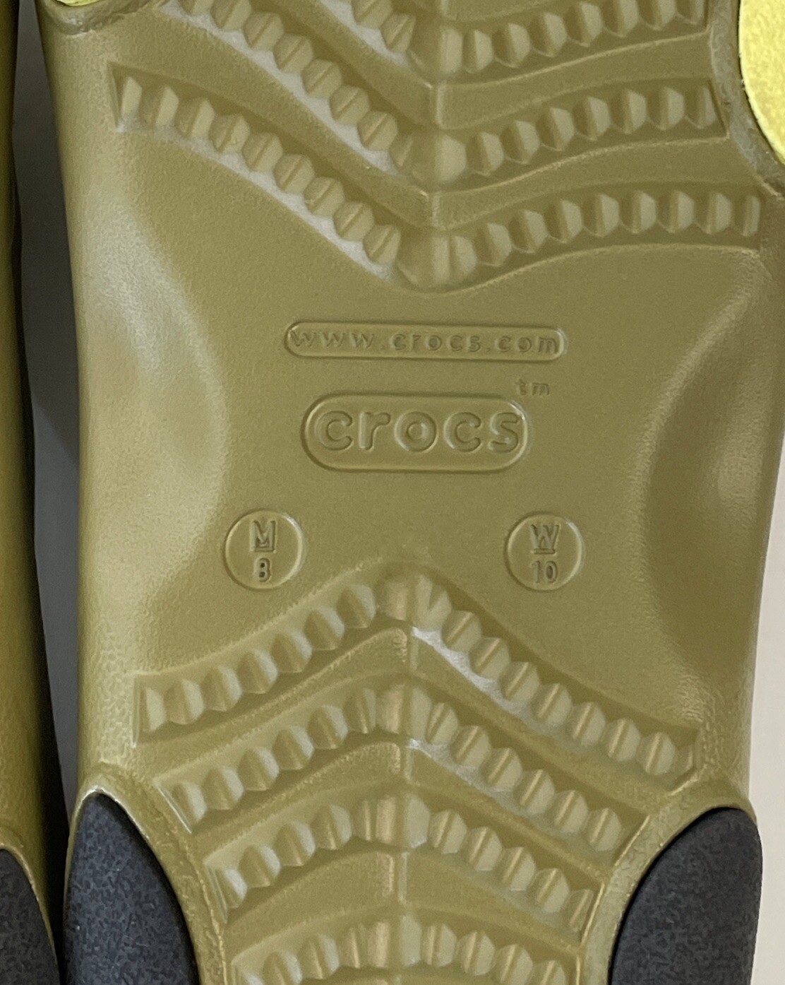 NWT Crocs Classic All Terrain Flip Sandal Olive Aloe Men 8 Women 10