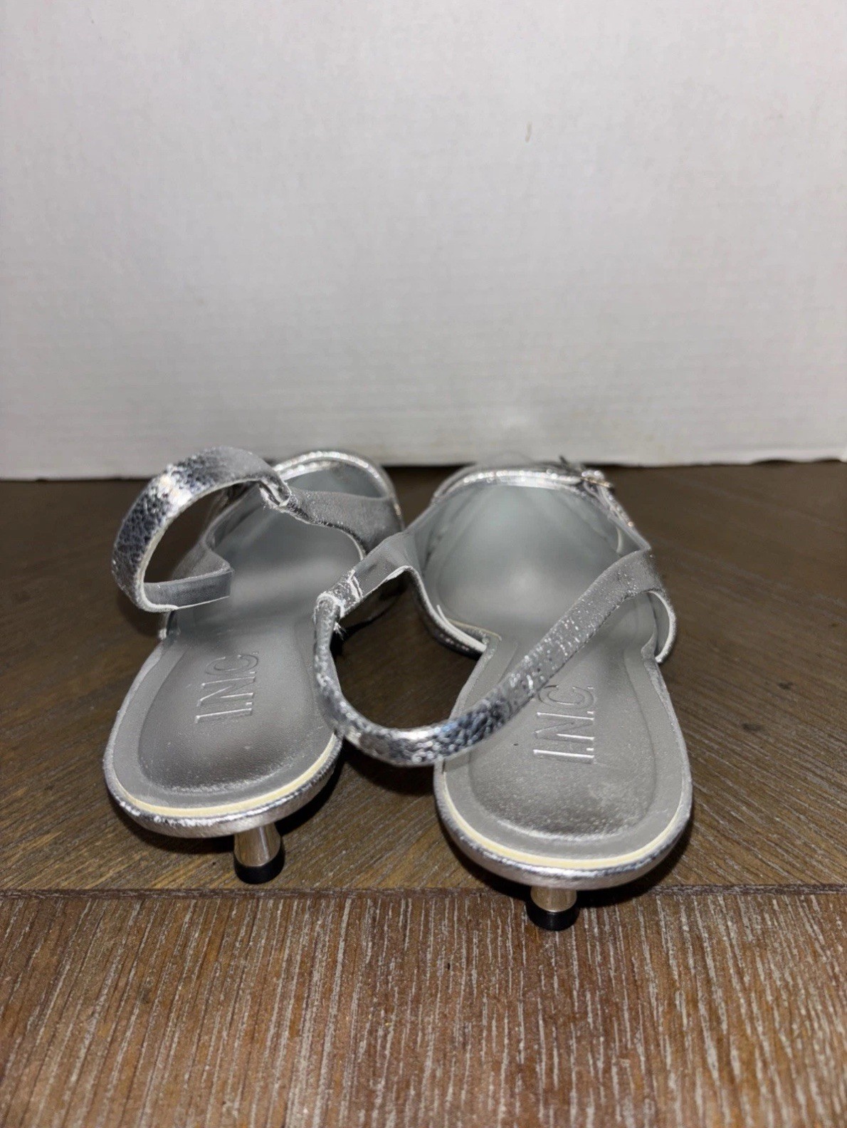 I.N.C Capris sling back Pumps Womans Shoes Silver 8,8.5, 6.5,7,7.5,9