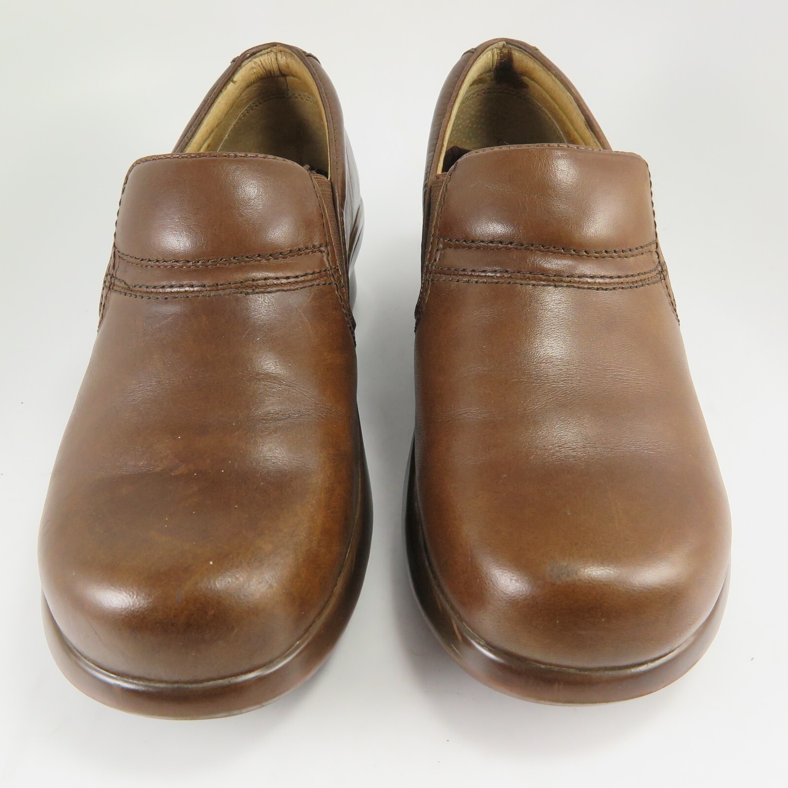 Ariat ATS Sutter Loafers Womens Size 7B Brown Leather Slip-Ons Platform Clogs
