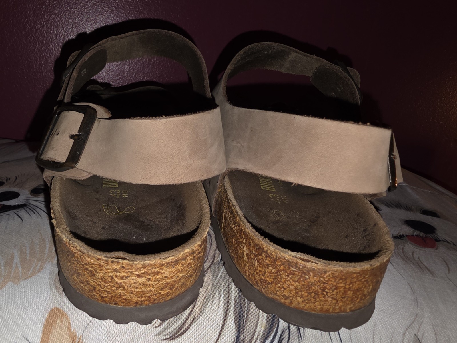 Birkenstock Arizona Mocha Birkibuc Leather Sandals Narrow/Wide Size 43 MENS 10