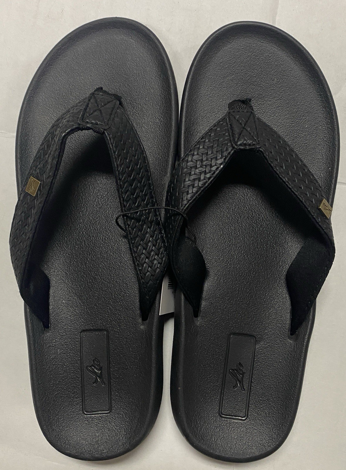 Lia Comfort Beach Summer Women’s 6 7 8 9 10 11 Black Flip Flops Sandals New