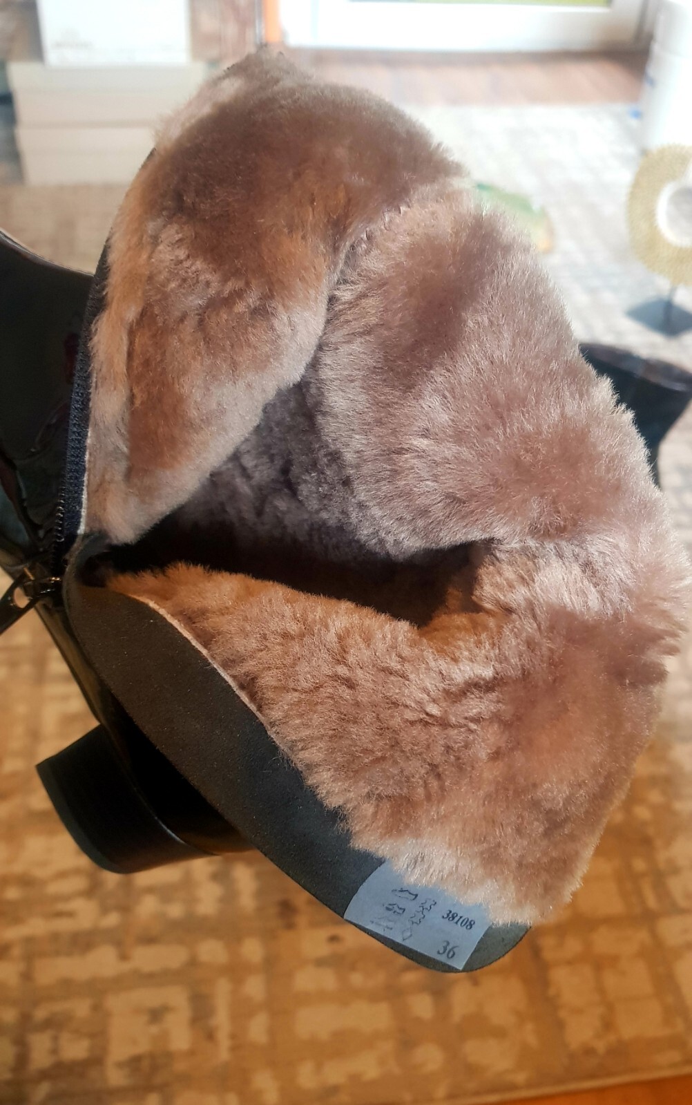 Brunate women’s boots sheepskin size 36 black New NP. €259.90