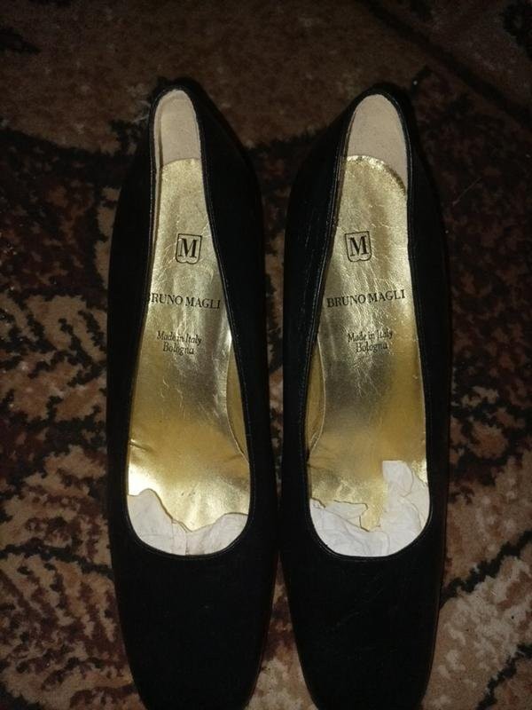 Women Bruno Magli heels black synthetic leather 38