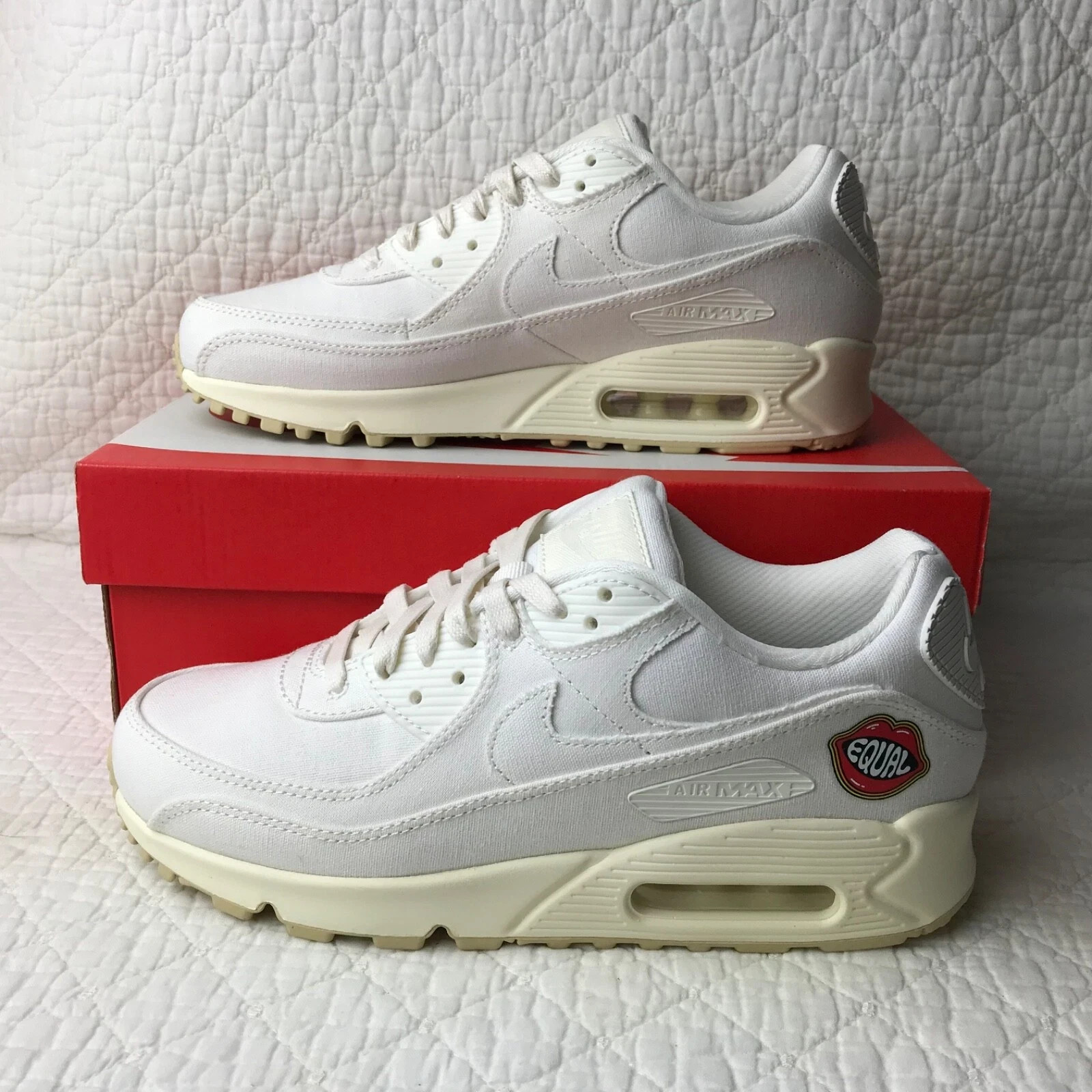 Nike Air Max 90 SE Shoes Women’s sz 11 Future Is Equal” Sail Cashmere FD0867-133