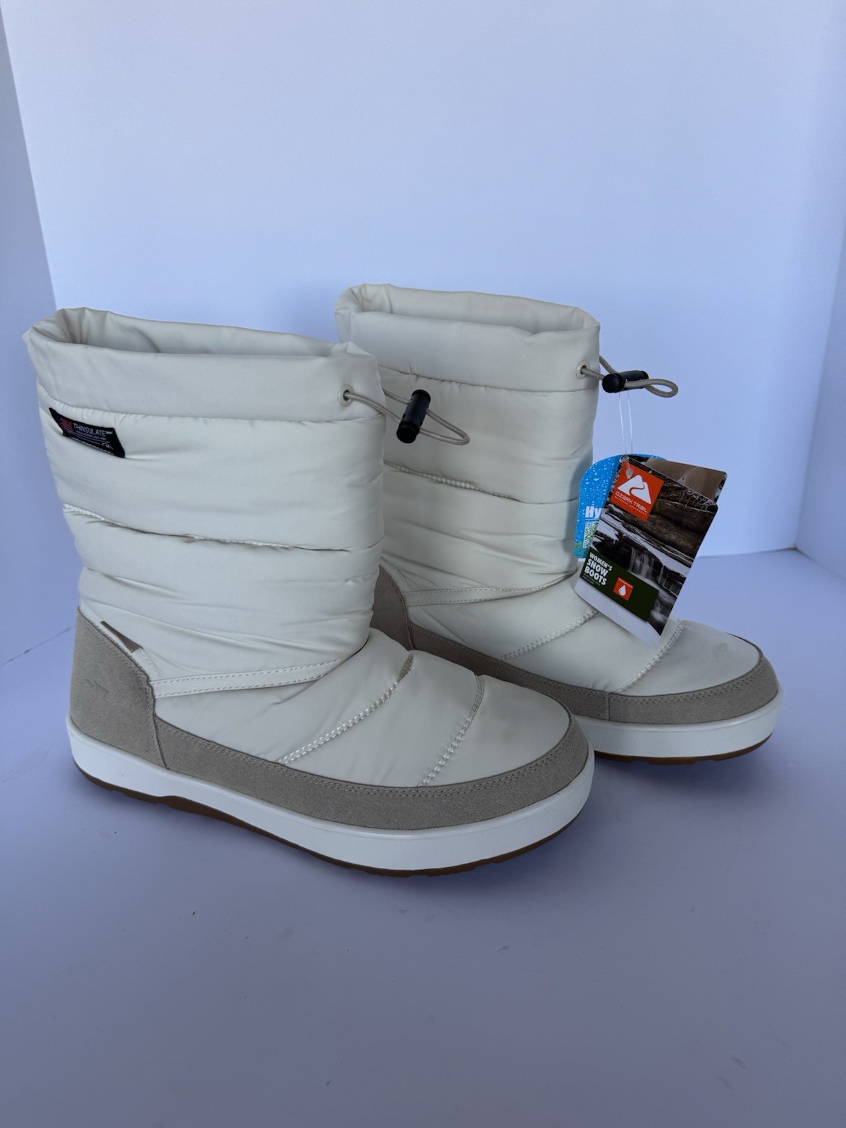 OZARK TRAIL WOMEN 11 M, SNOW BOOTS, 3M THINSULATE, PULL ON, NEW, RETAIL $50