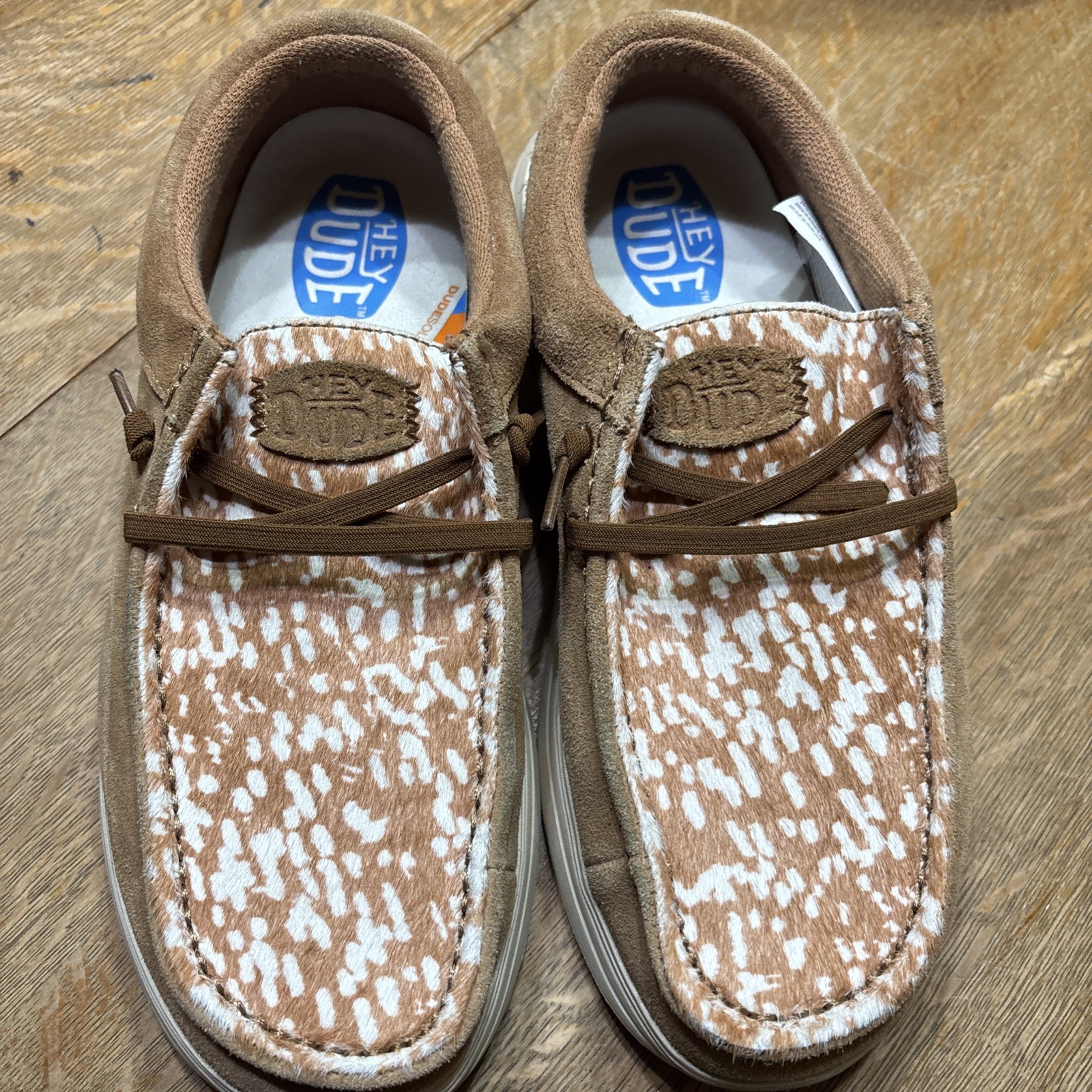 Hey Dude Wendy Comf Luxe Suede Shoes. Size W10