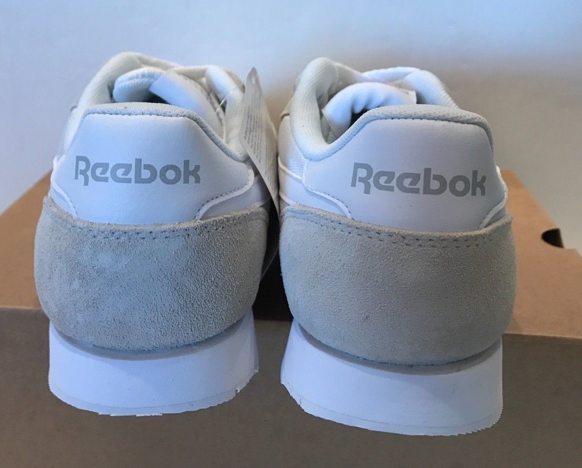 Reebok Women’s Royal Nylon Casual Shoes – BD1555 – White/Steel – NWD – Medium