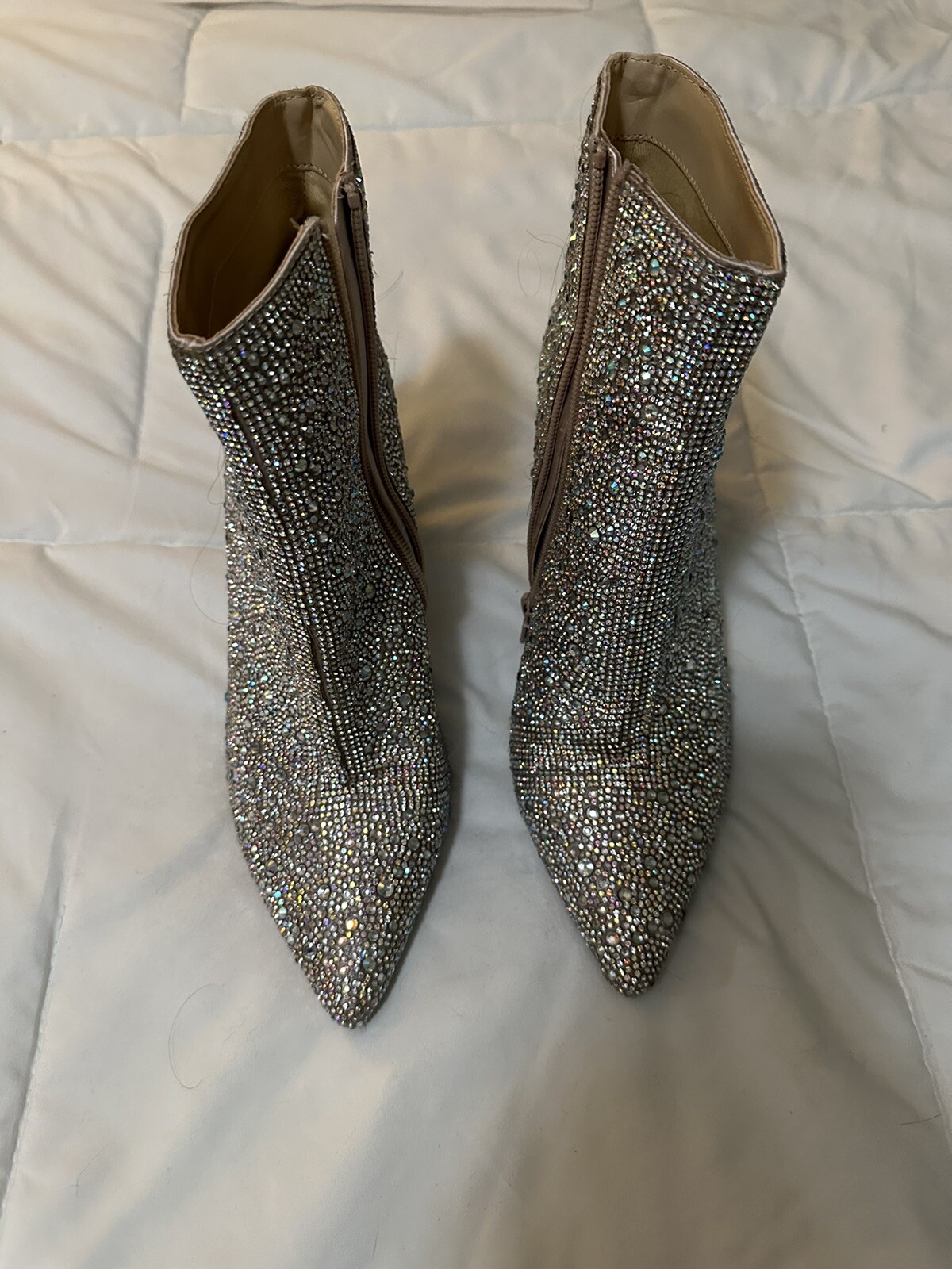 Betsey Johnson Women’s Cady Ankle Boot, Rhinestone, 9