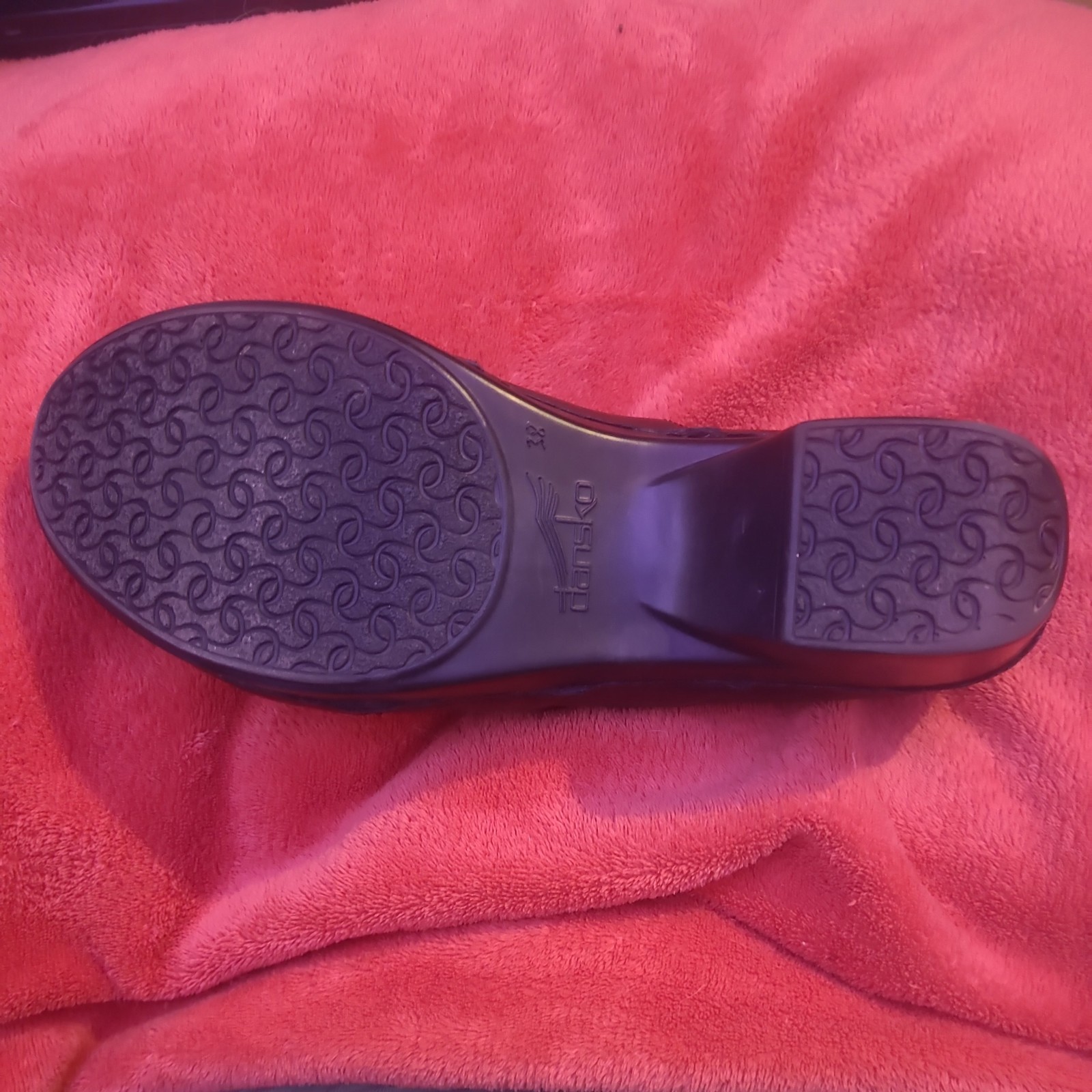 Dansko Professional Black Leather Clogs Women’s Size 8 Comfort Work Shoes