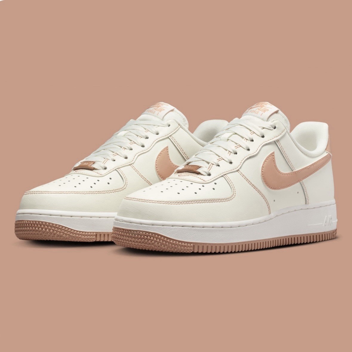 Nike Air Force 1 ’07 Sail/Rose Gold (IQ9428-133) Women’s Size 6-10