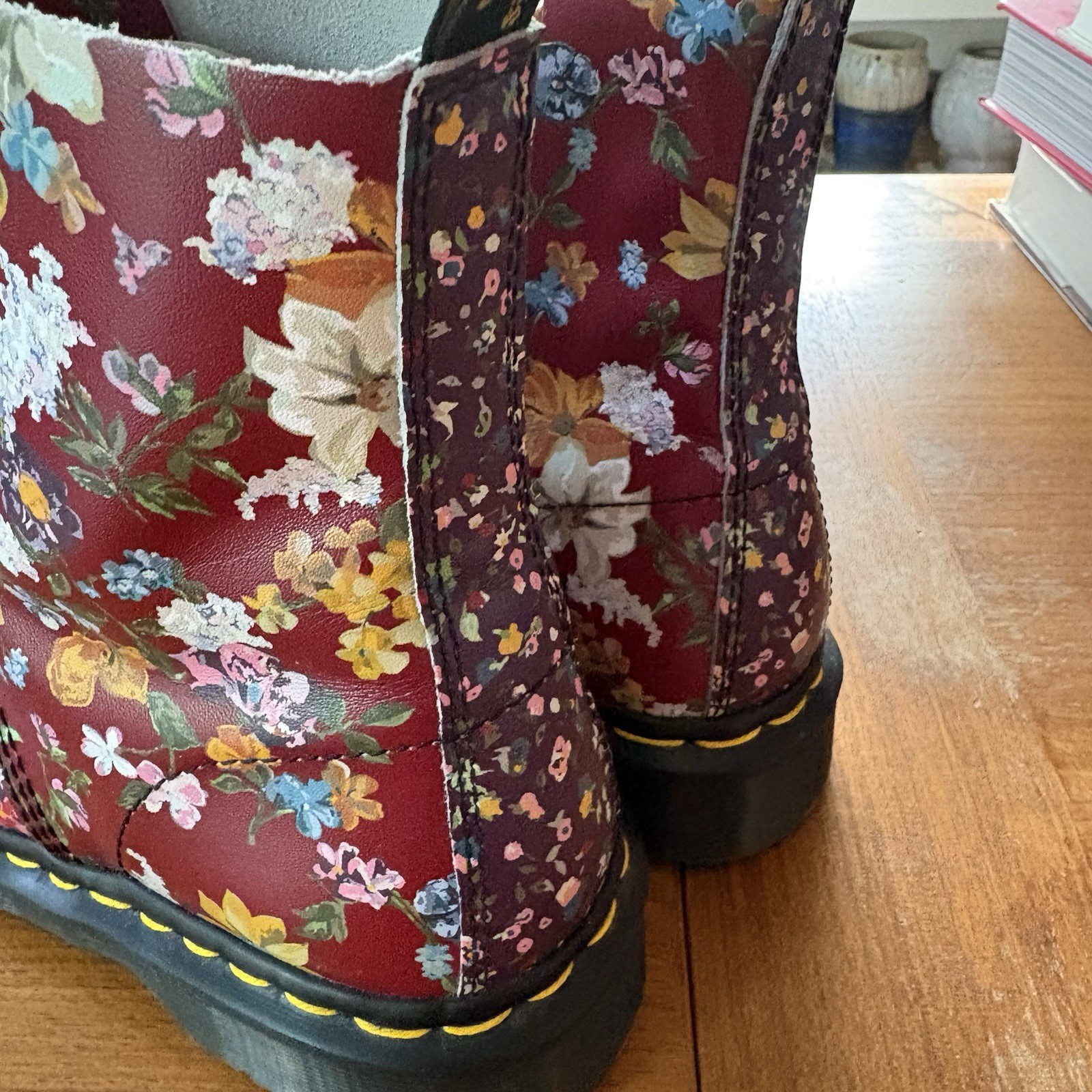 Dr. Martens 1460 Wanderlust Floral Pascal Leather Boots Docs NEW W9