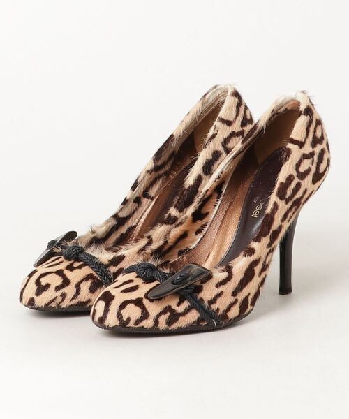 Sergio Rossi Pumps Round Toe Brown Women’s Size EU36.5/US6.5
