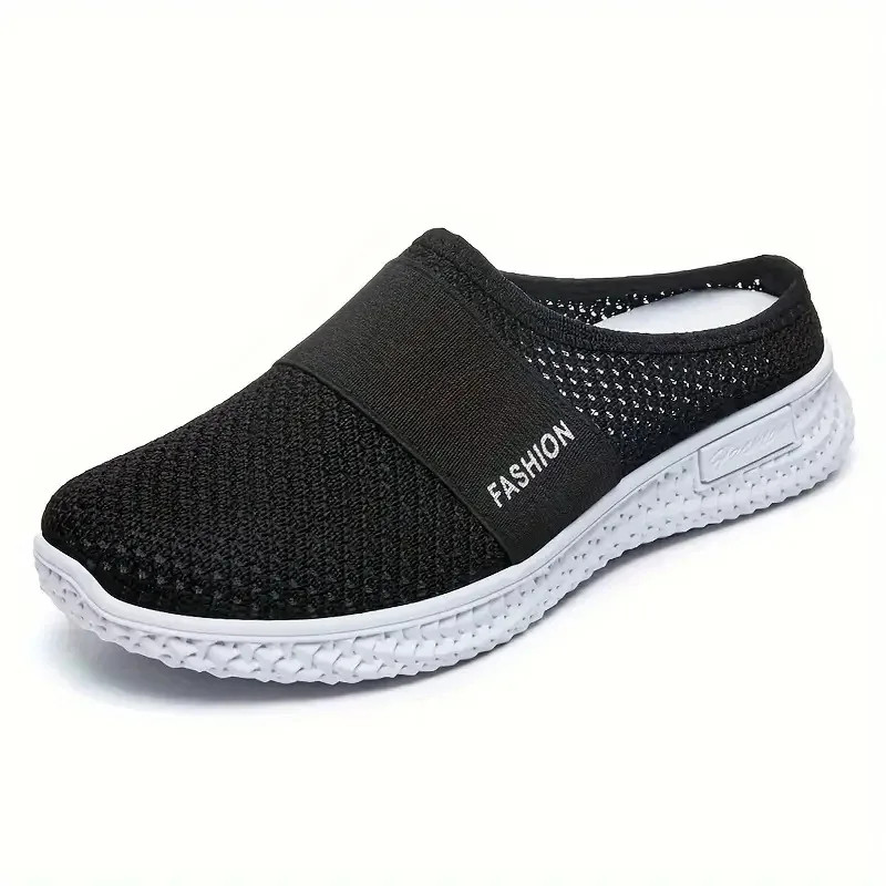 Mules de Mujer Color Sólido Zapatos de Verano Zapatillas Cómodas y Transpirables
