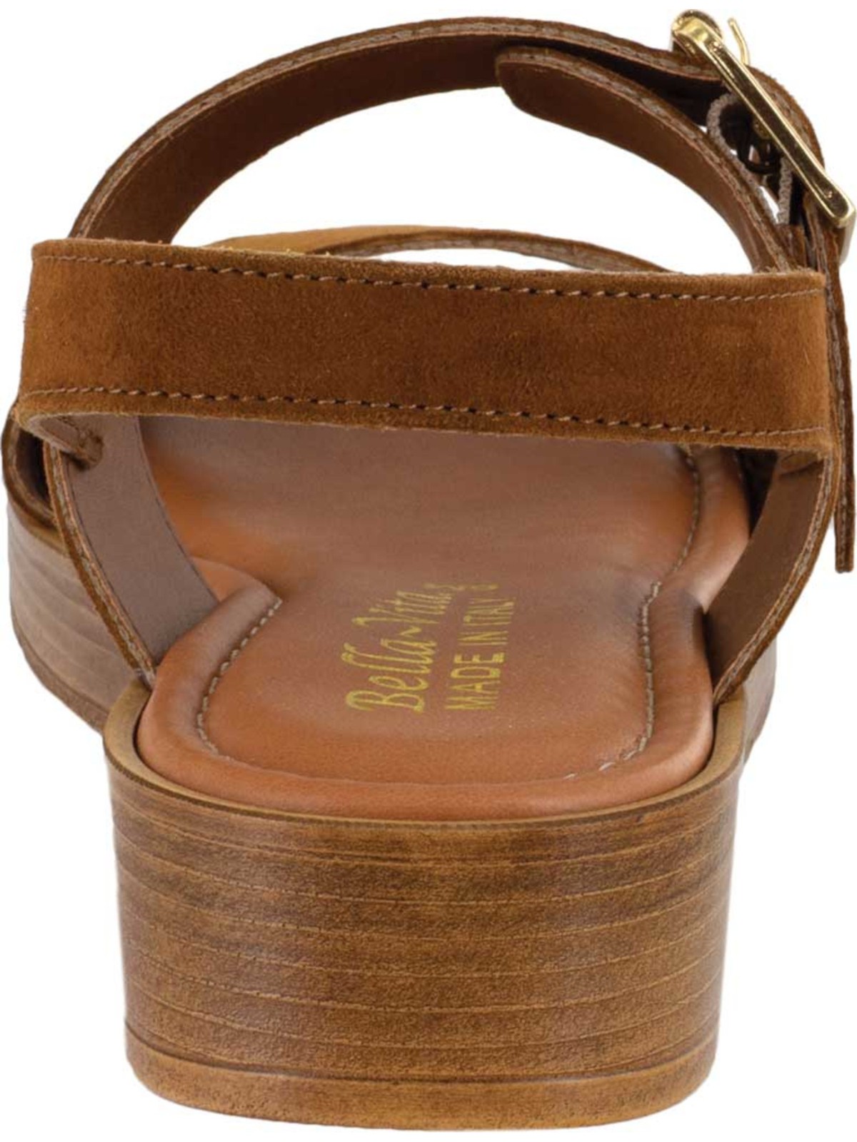 BELLA VITA Womens Brown 0.5″ Platform Tay-italy Wedge Slingback Sandal 6.5 M