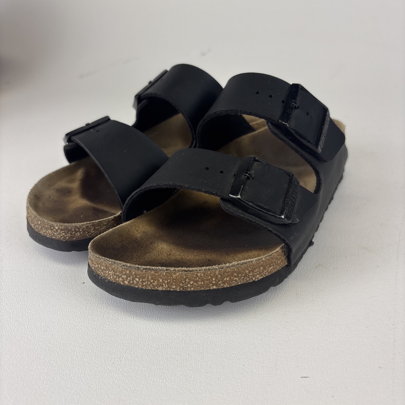 Birkenstock Arizona Sandals Germany – Black Straps Buckles, Size 37