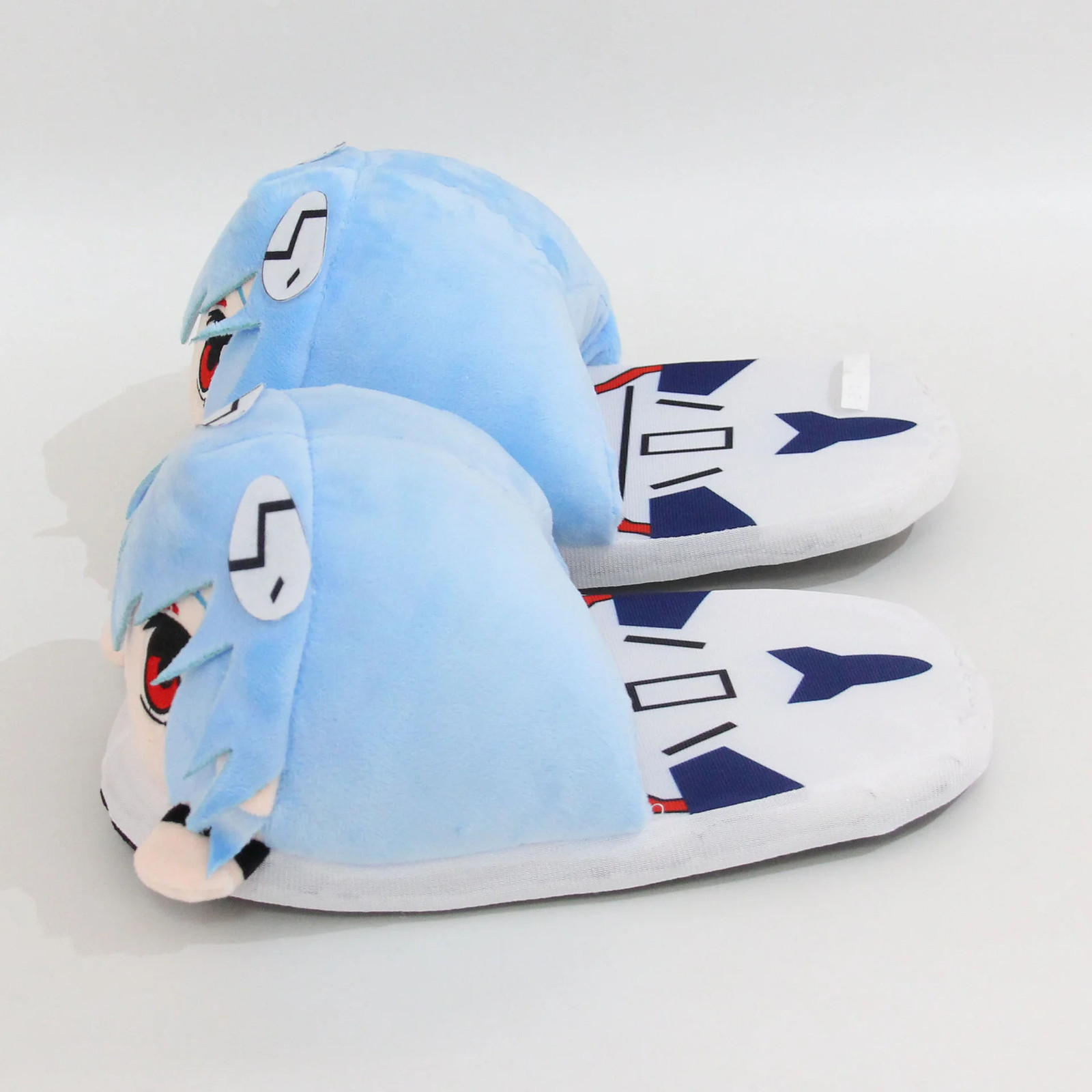 Evangelion Rei Ayanami Cartoon Couple Plush Home Slippers for Autumn Winter