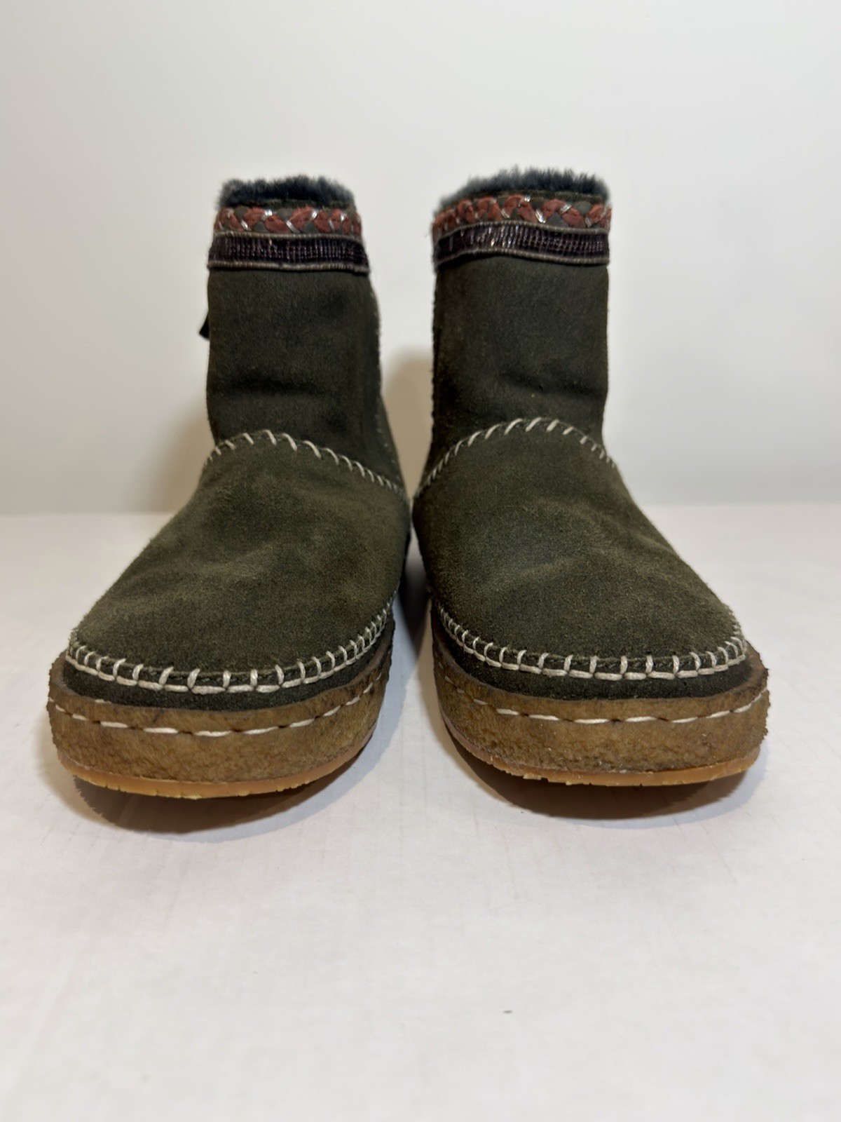 Laidback London🔥Boote Suede Sheepskin/Boho/Prairie/Western/Grunge Sz~40/US 9💥